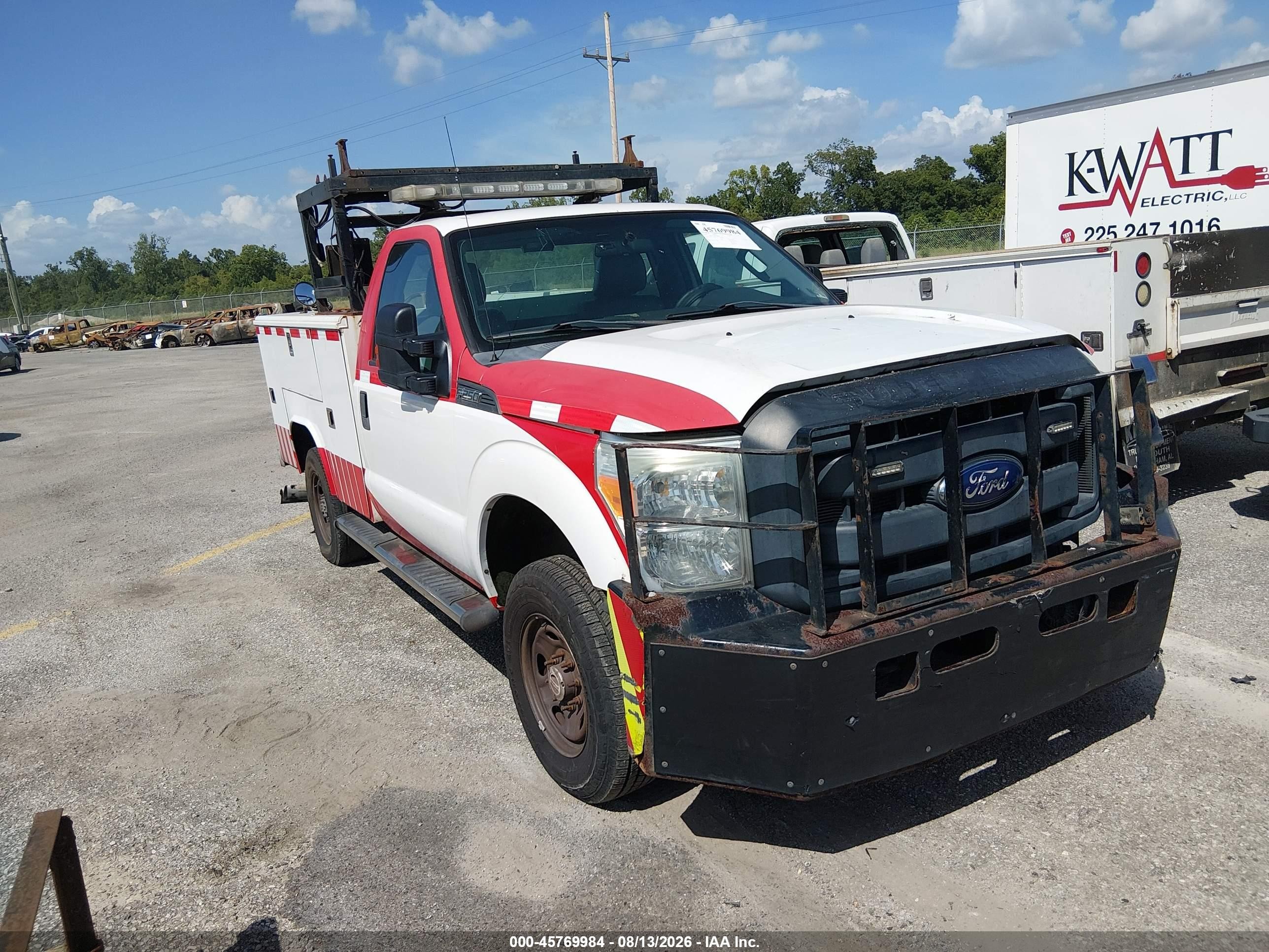 2015 Ford F-250 Xl White vin: 1FDBF2BTXFEC28038