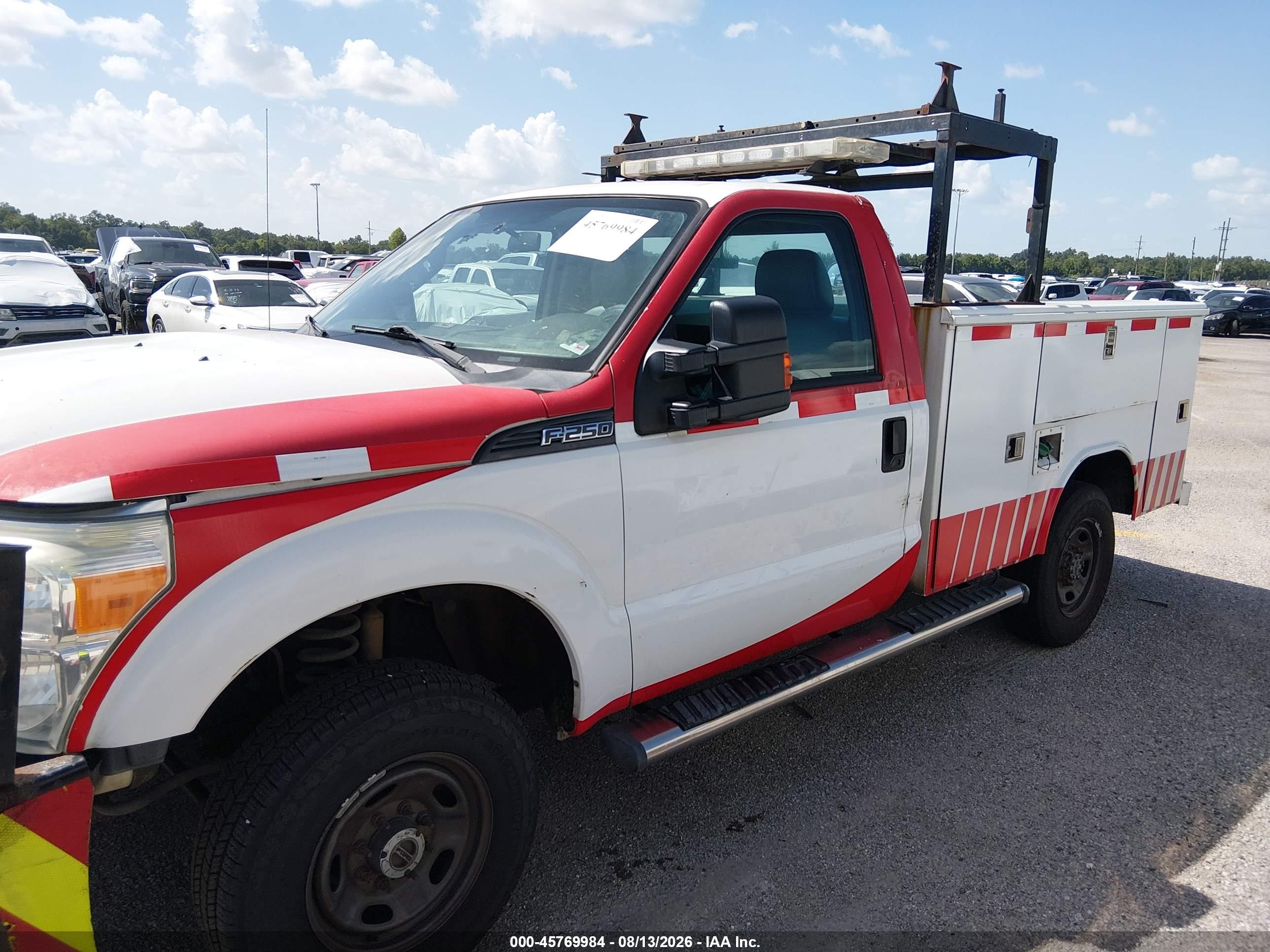 2015 Ford F-250 Xl White vin: 1FDBF2BTXFEC28038