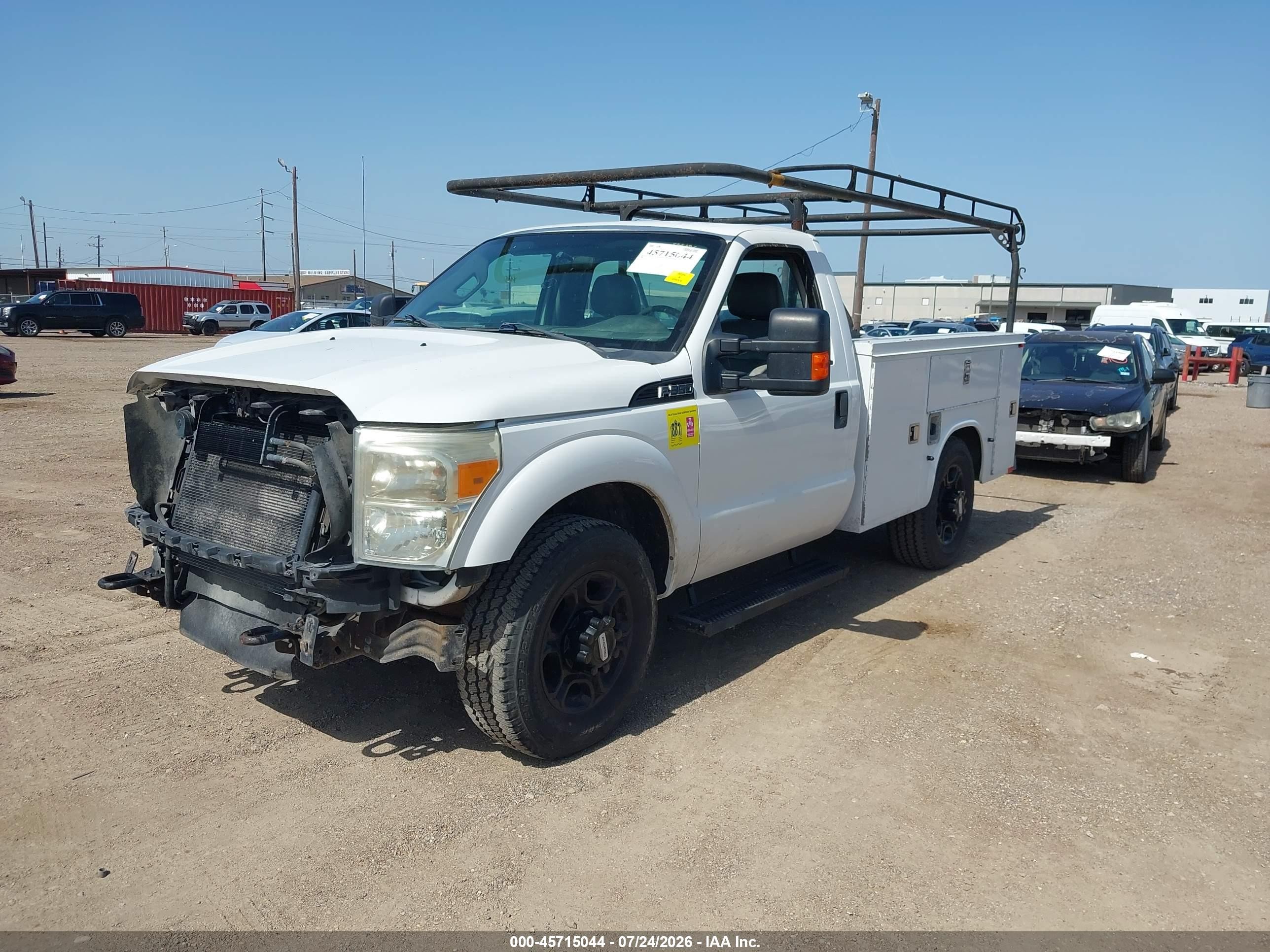 2012 Ford F-350 Xl White vin: 1FDBF3A64CEC63266