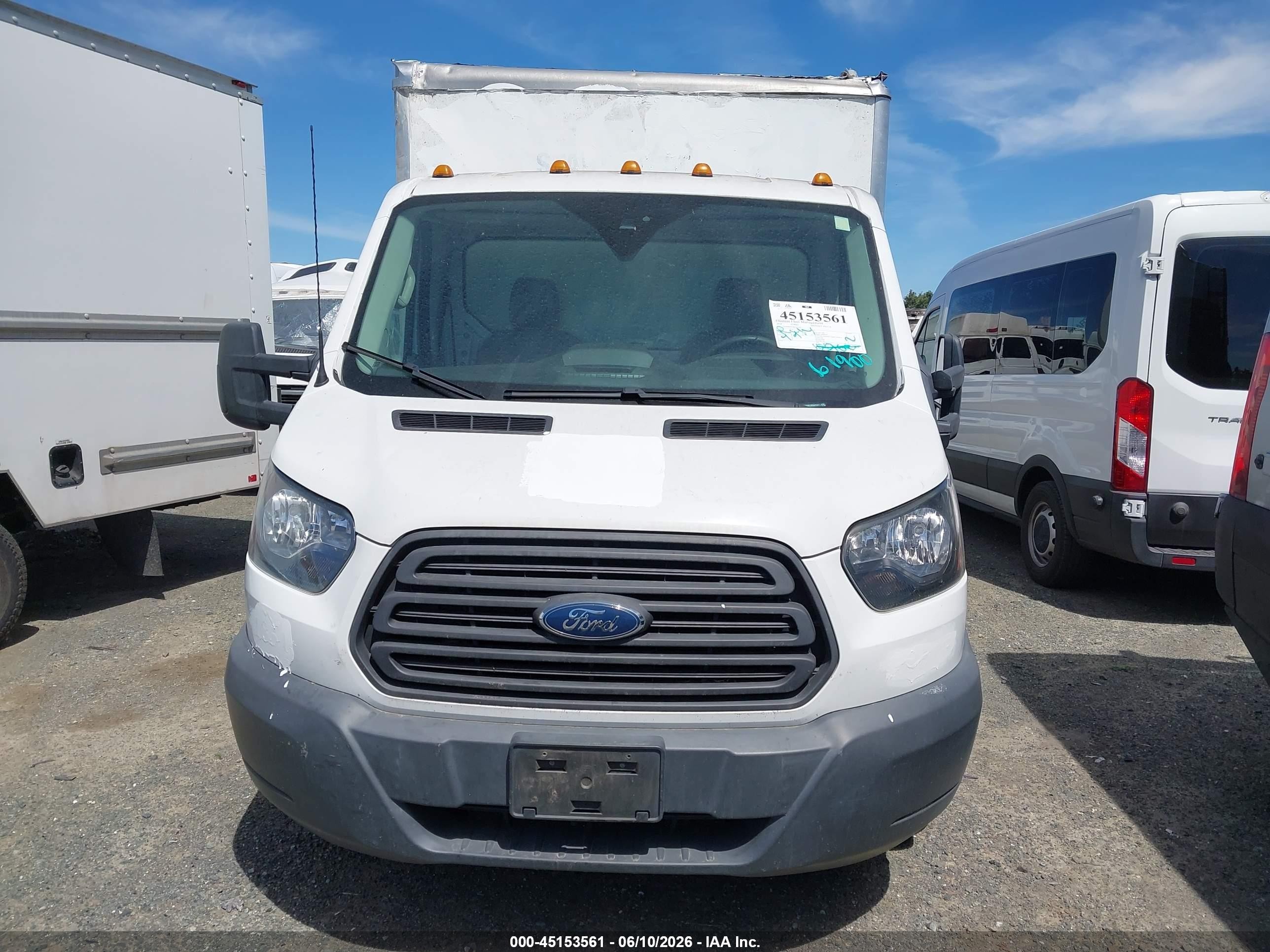 2018 Ford Transit-350 Cab   White vin: 1FDBF8ZM1JKA62147