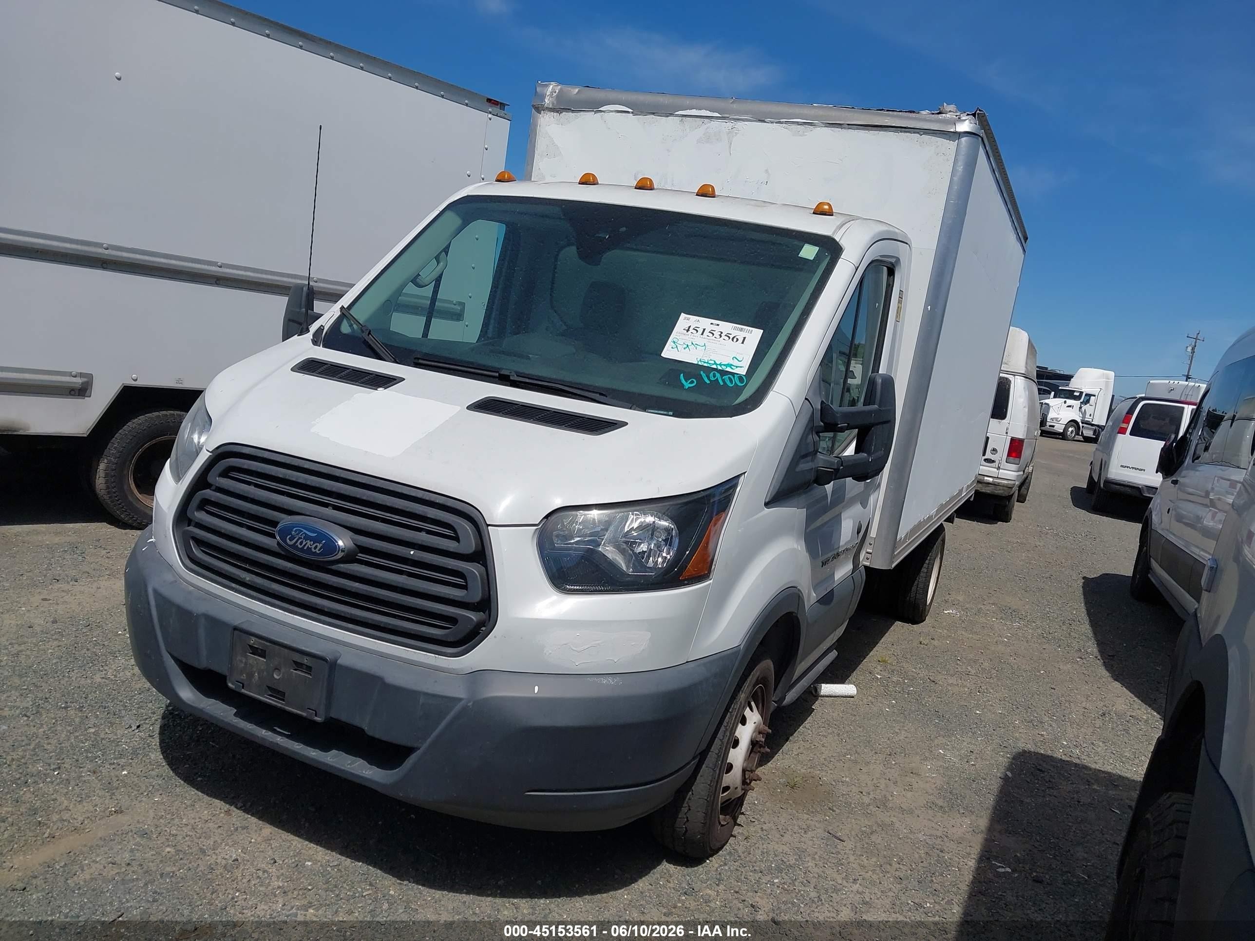 2018 Ford Transit-350 Cab   White vin: 1FDBF8ZM1JKA62147