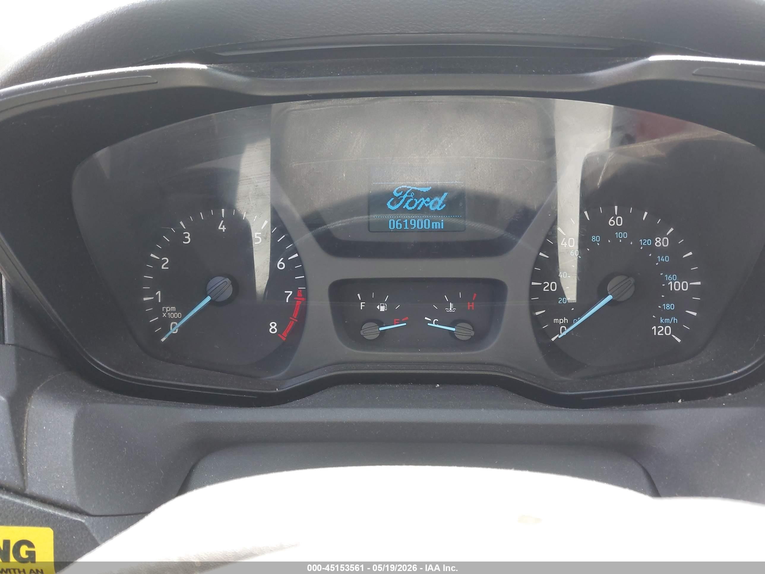 2018 Ford Transit-350 Cab   White vin: 1FDBF8ZM1JKA62147