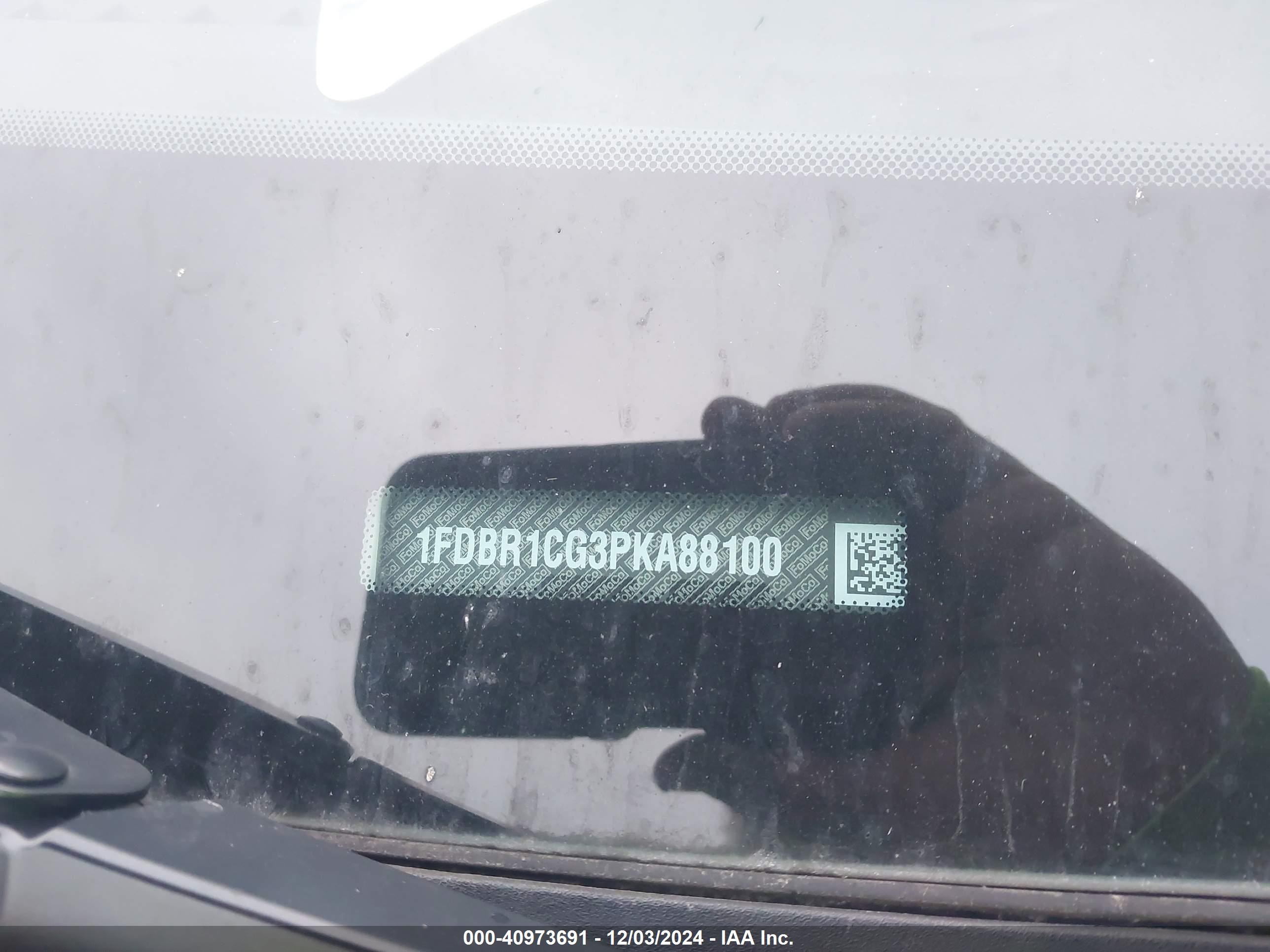 2023 Ford Transit-250 Cargo Van   White vin: 1FDBR1CG3PKA88100