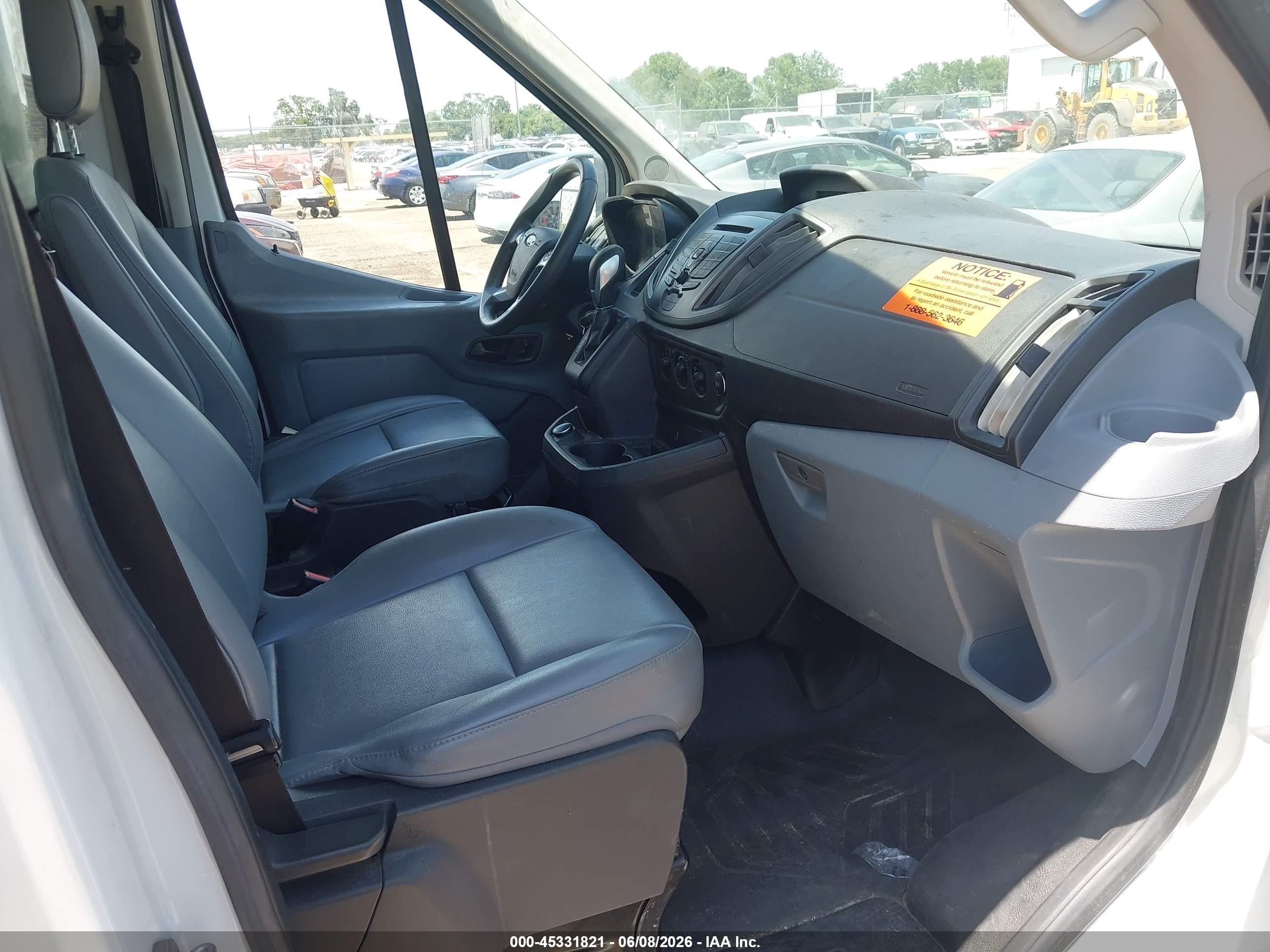 2019 Ford Transit-350 Cab   White vin: 1FDBW5ZM9KKB28170