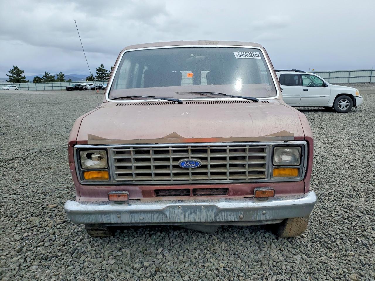 1984 Ford Econoline E150 Van Red vin: 1FDDE14F3EHA78705
