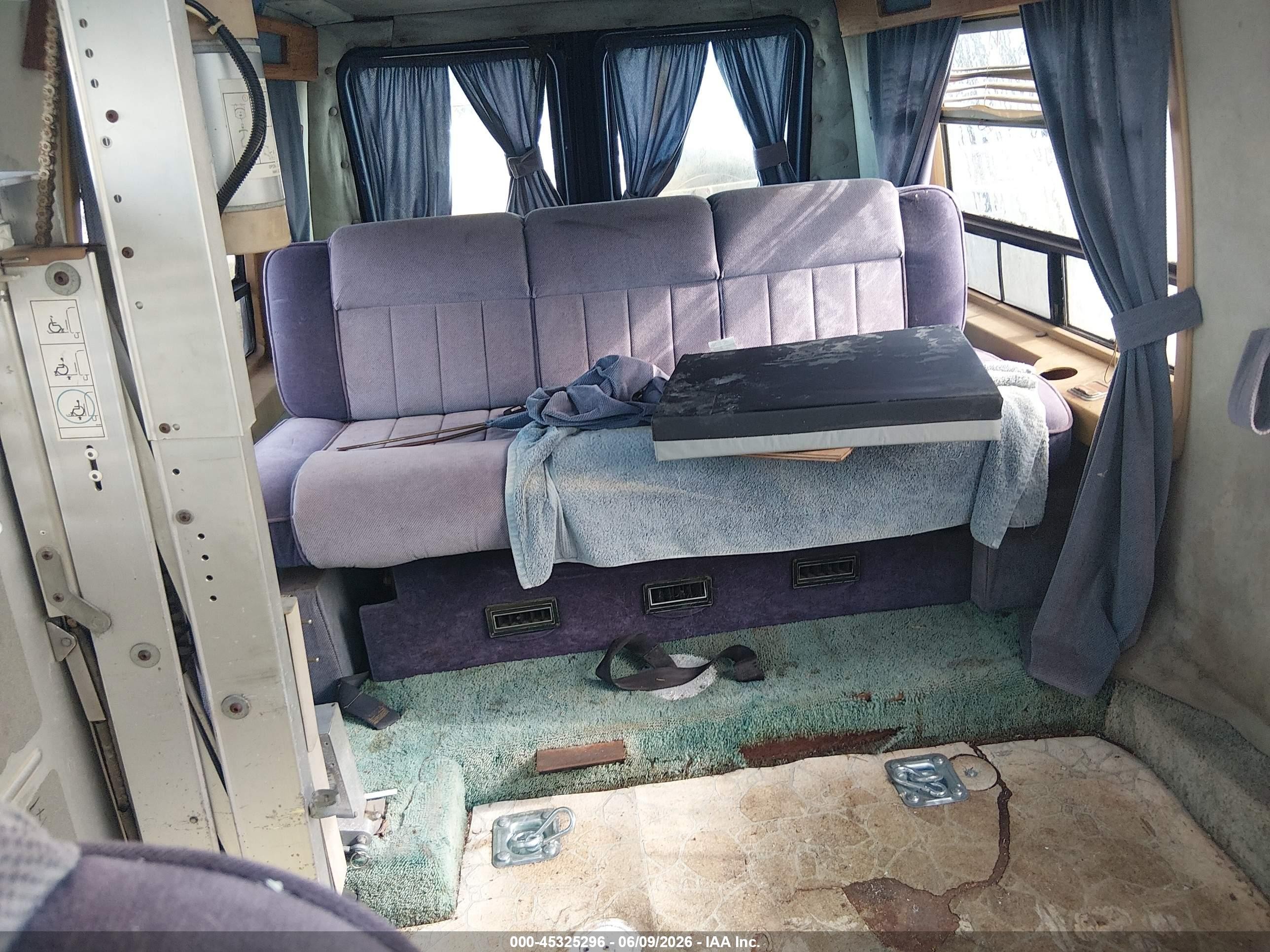 1987 Ford Econoline E150 Van Blue vin: 1FDDE14H7HHB49152