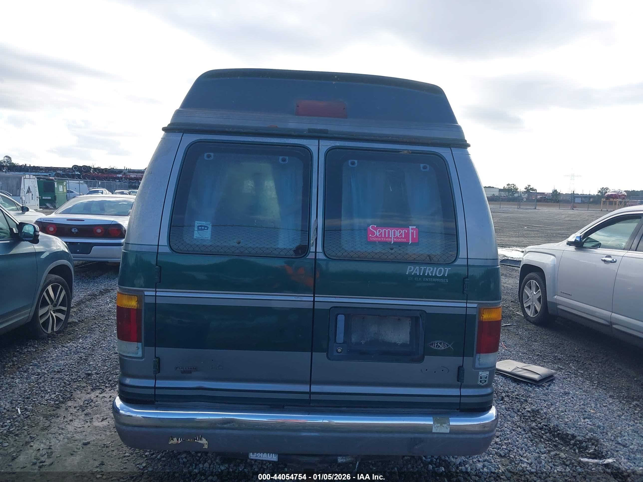 1994 Ford E-150 E150 Van Green vin: 1FDDE14N0RHC13737
