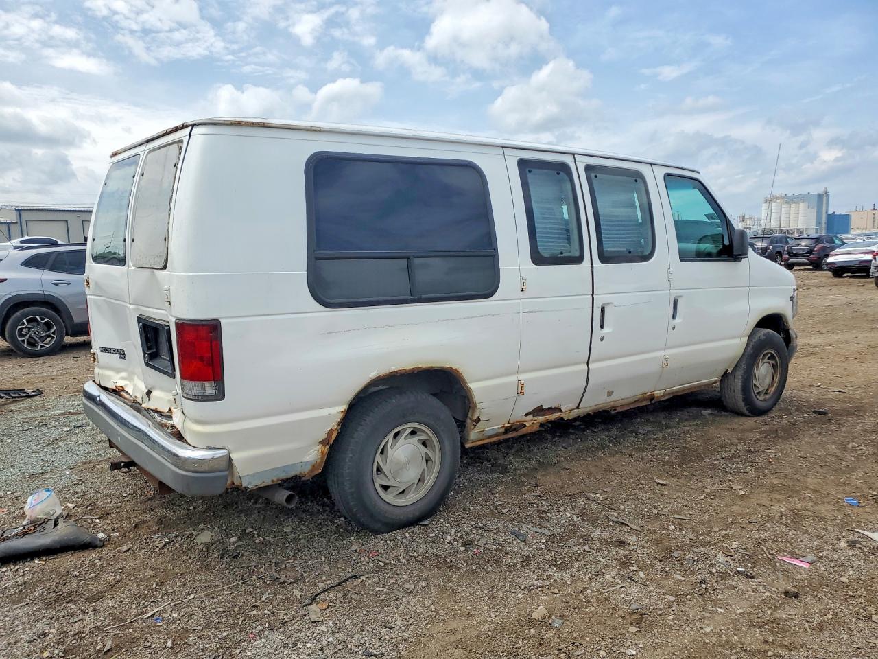 1997 Ford Econoline E150 Van White vin: 1FDEE1468VHB78531