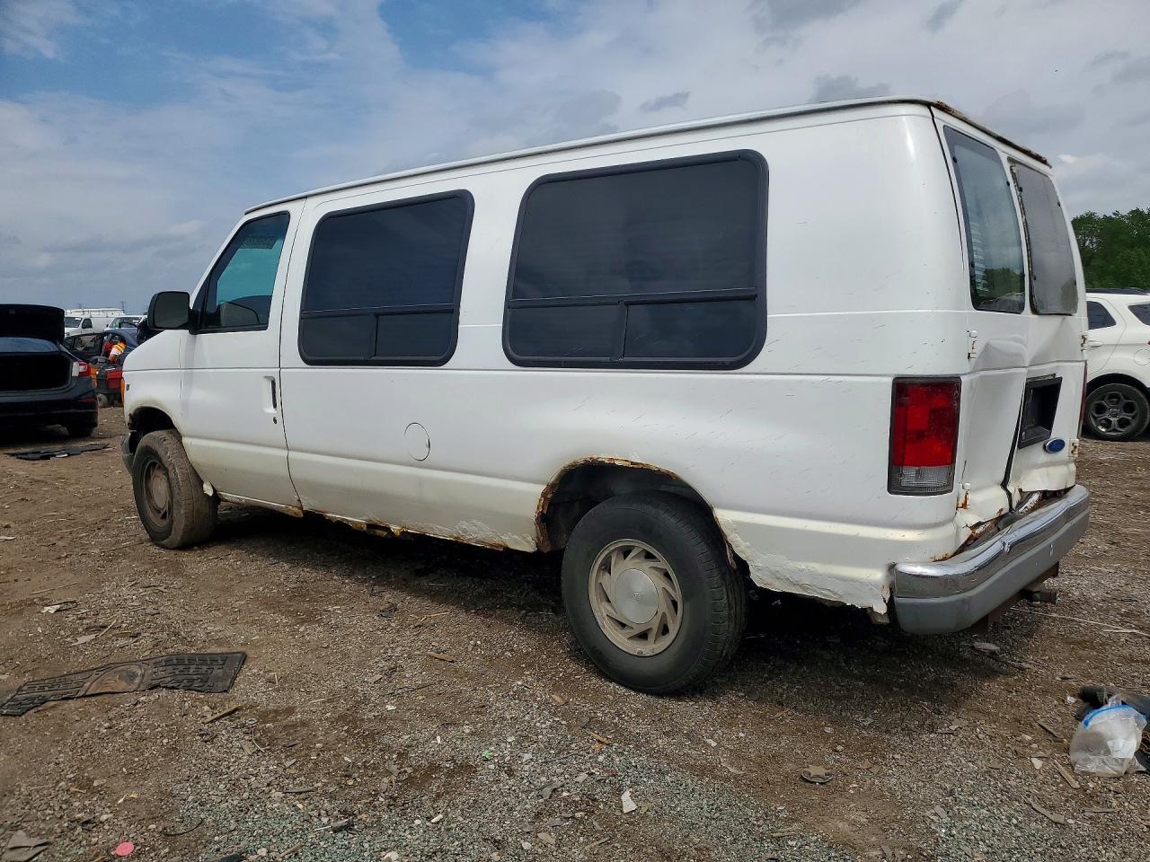 1997 Ford Econoline E150 Van White vin: 1FDEE1468VHB78531