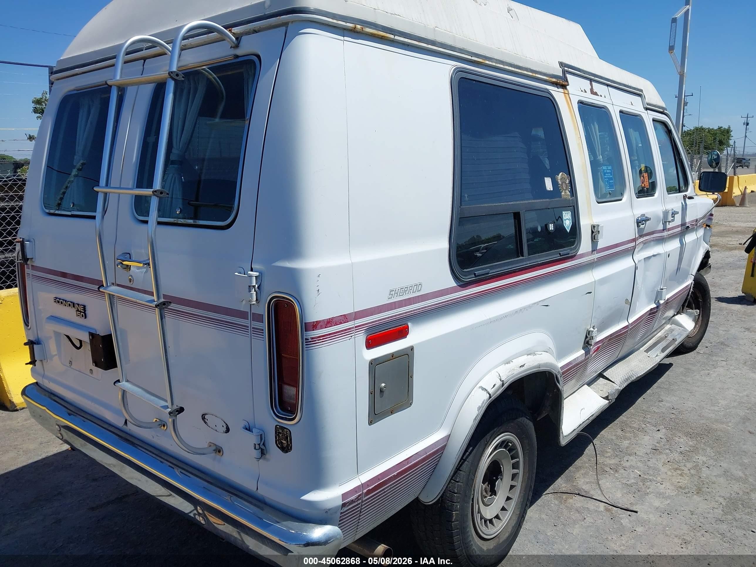 1991 Ford Econoline E150 Van White vin: 1FDEE14HXMHB12966