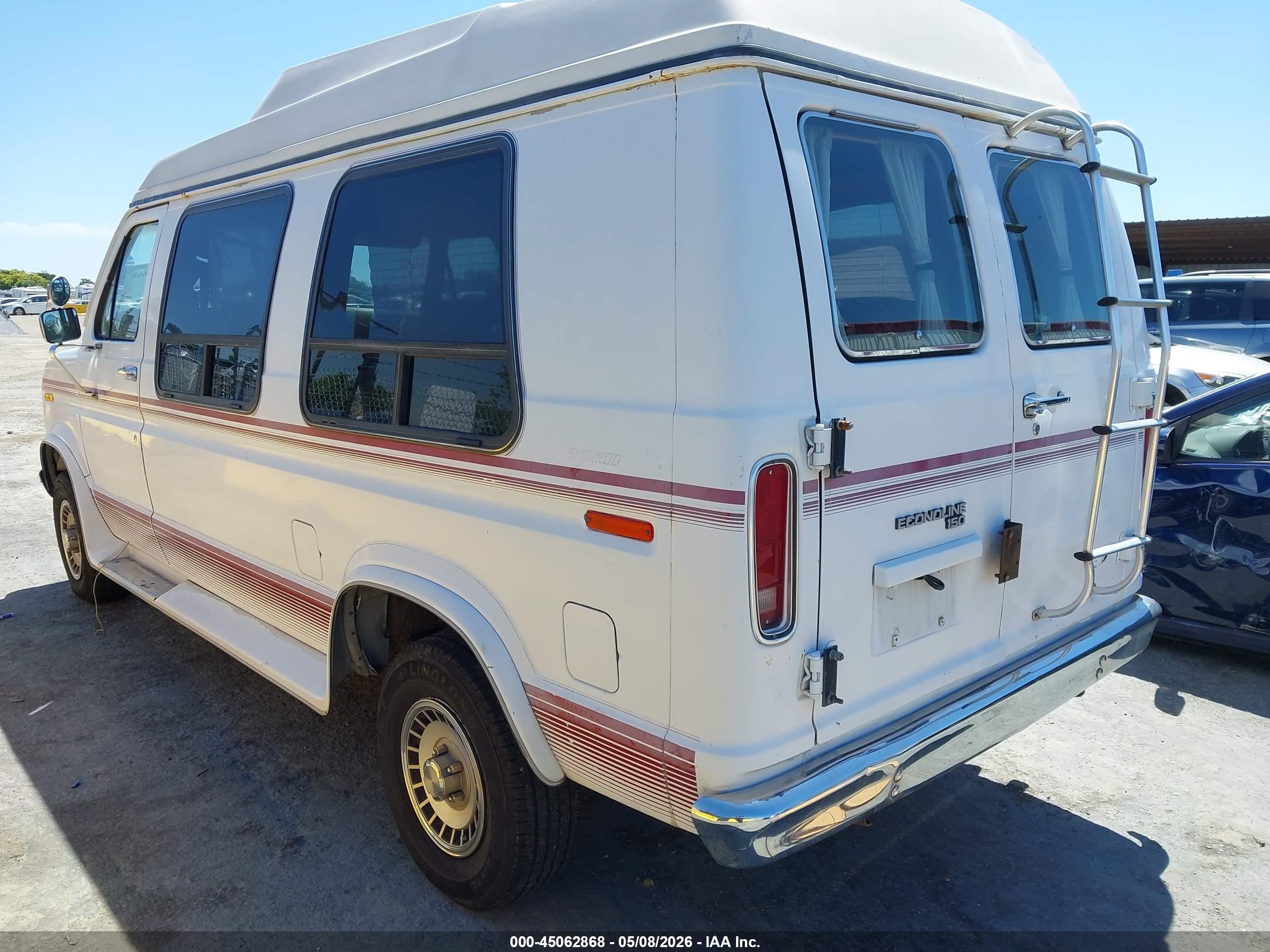 1991 Ford Econoline E150 Van White vin: 1FDEE14HXMHB12966