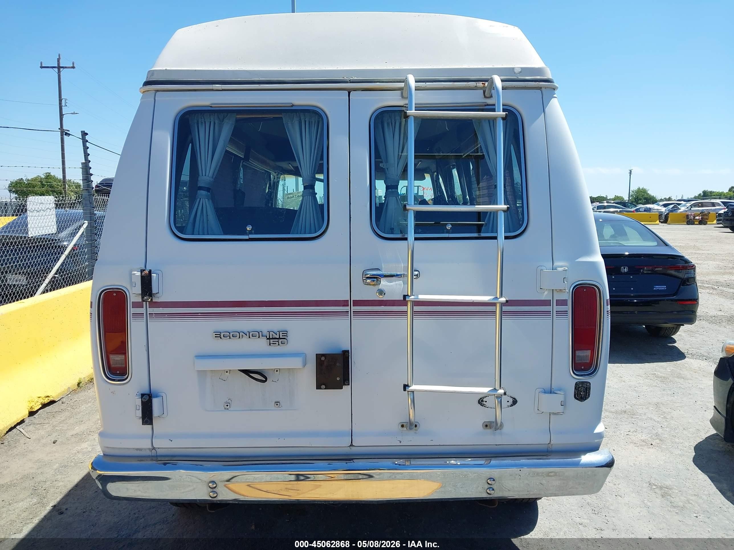 1991 Ford Econoline E150 Van White vin: 1FDEE14HXMHB12966