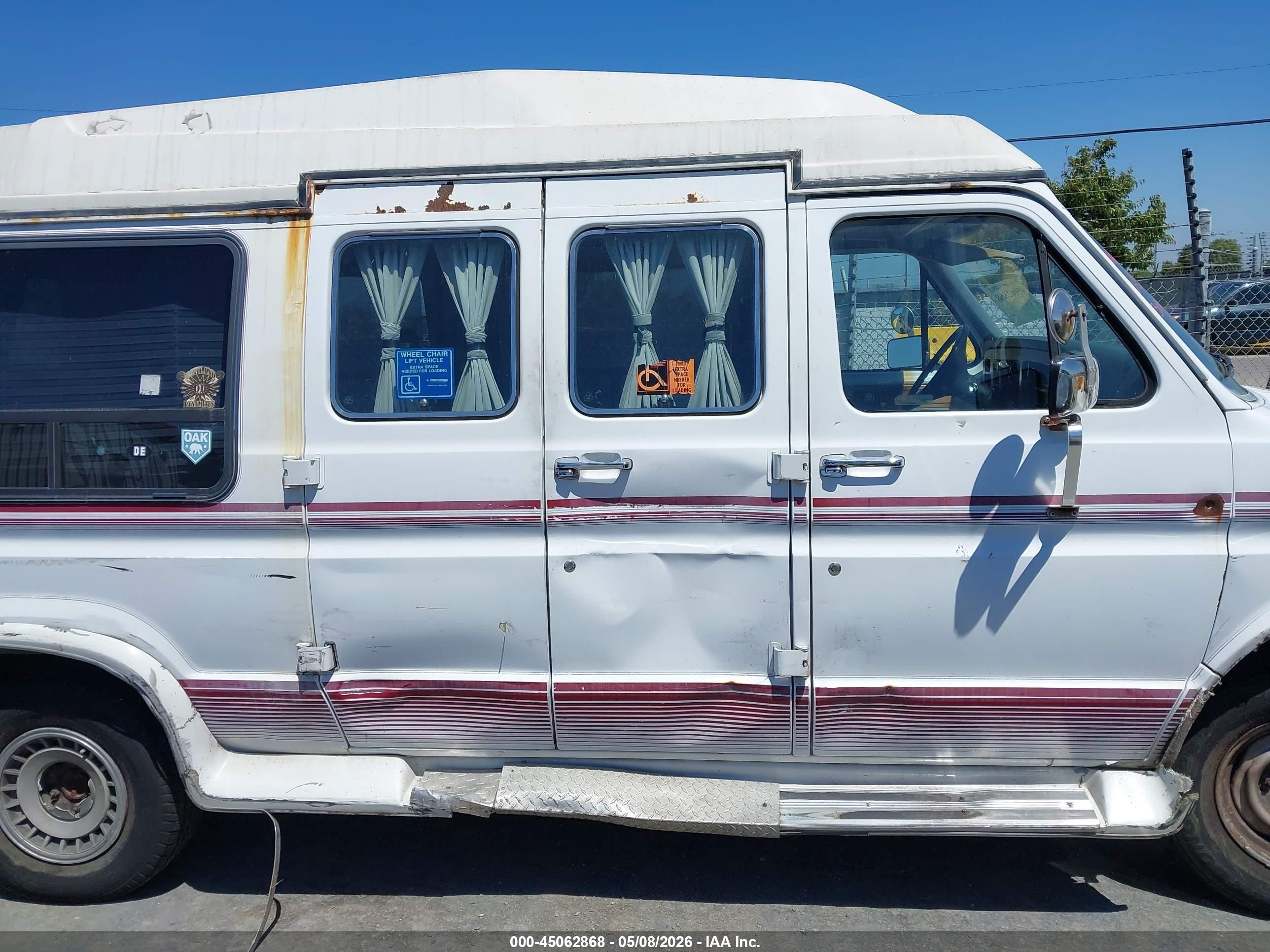 1991 Ford Econoline E150 Van White vin: 1FDEE14HXMHB12966