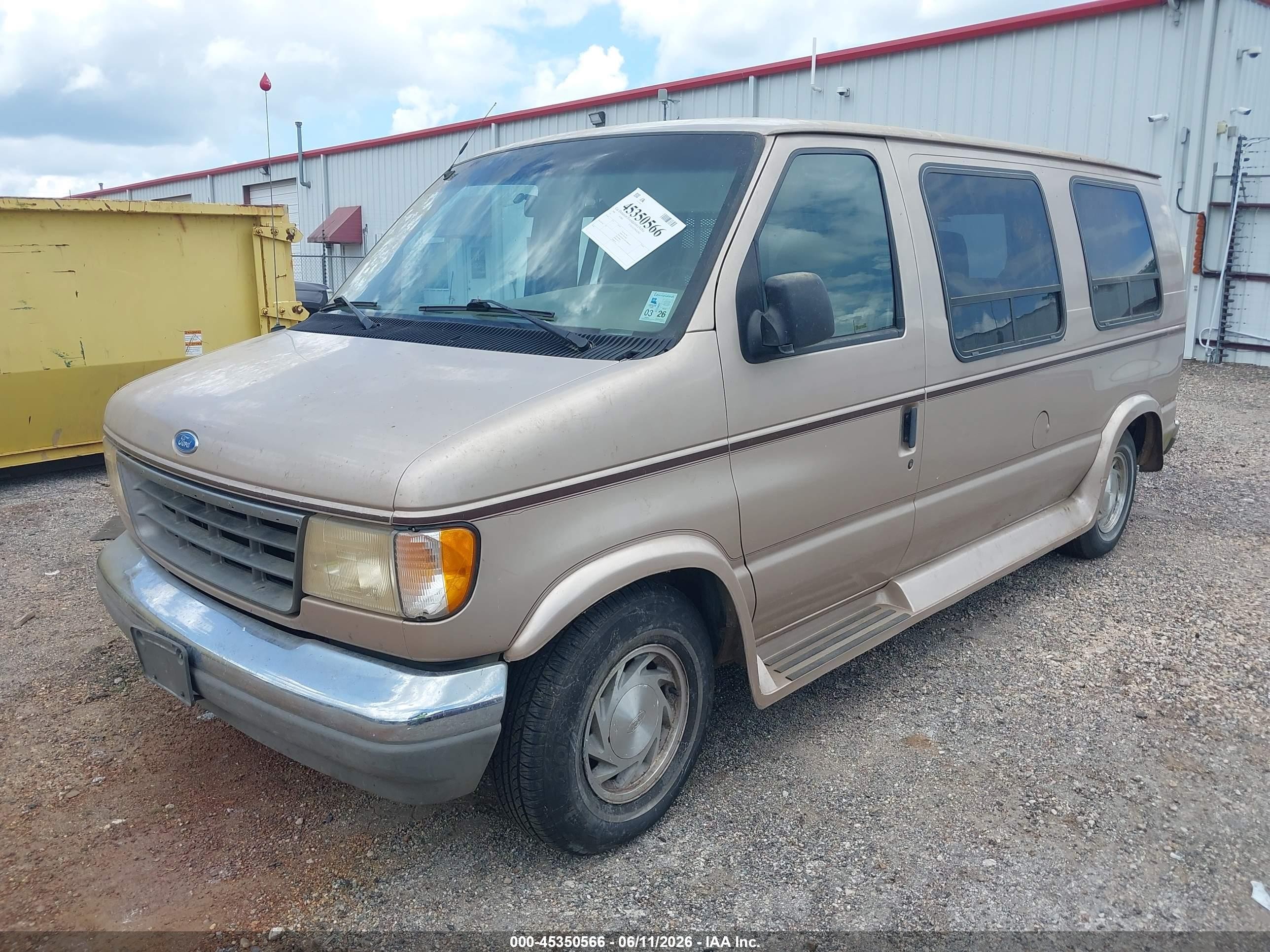 1994 Ford Econoline E150 Van Beige vin: 1FDEE14HXRHB22310