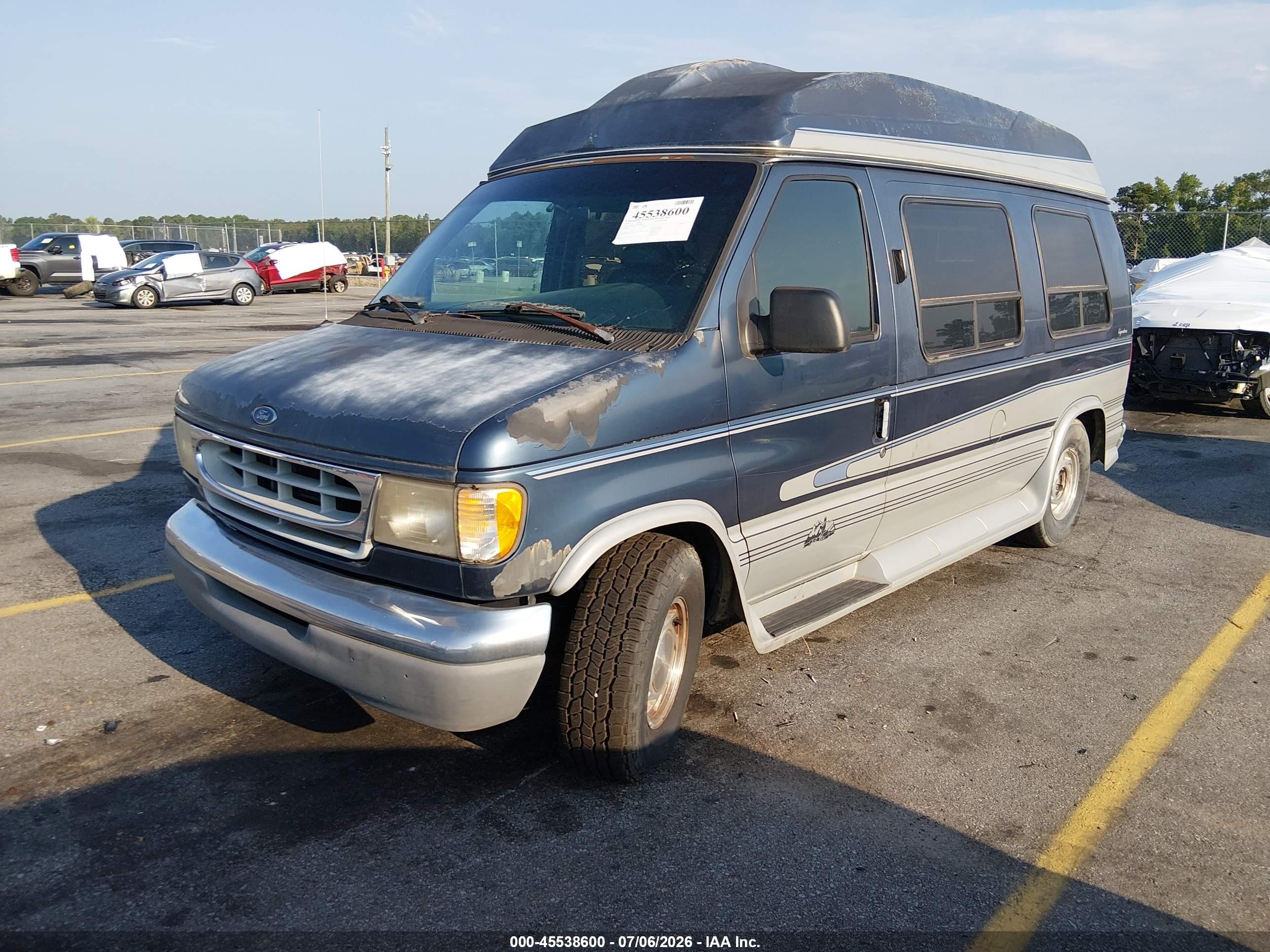1997 Ford Econoline Standard Blue vin: 1FDEE14L8VHB54803