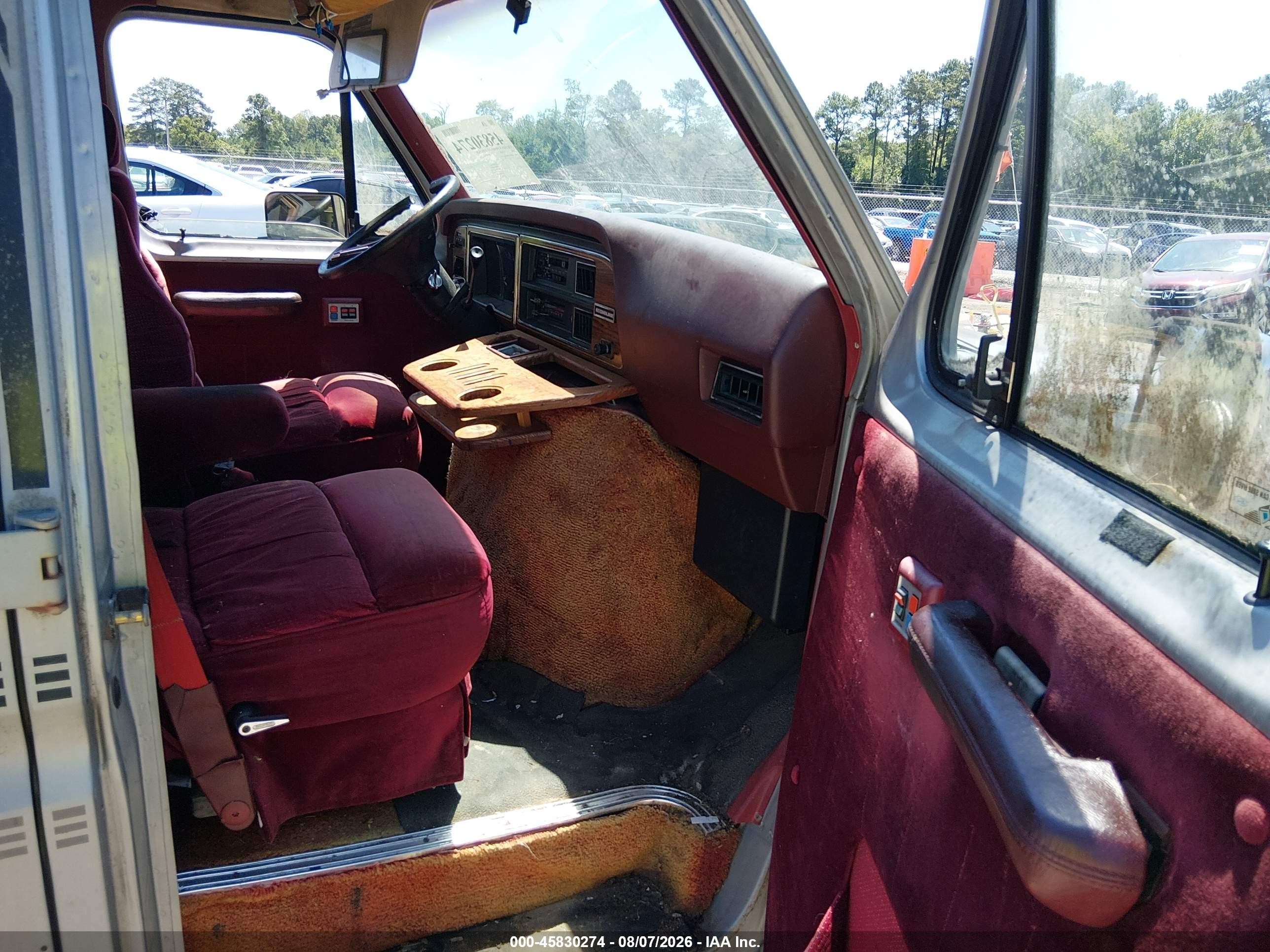 1989 Ford Econoline E150 Van Gray vin: 1FDEE14N0KHB15930