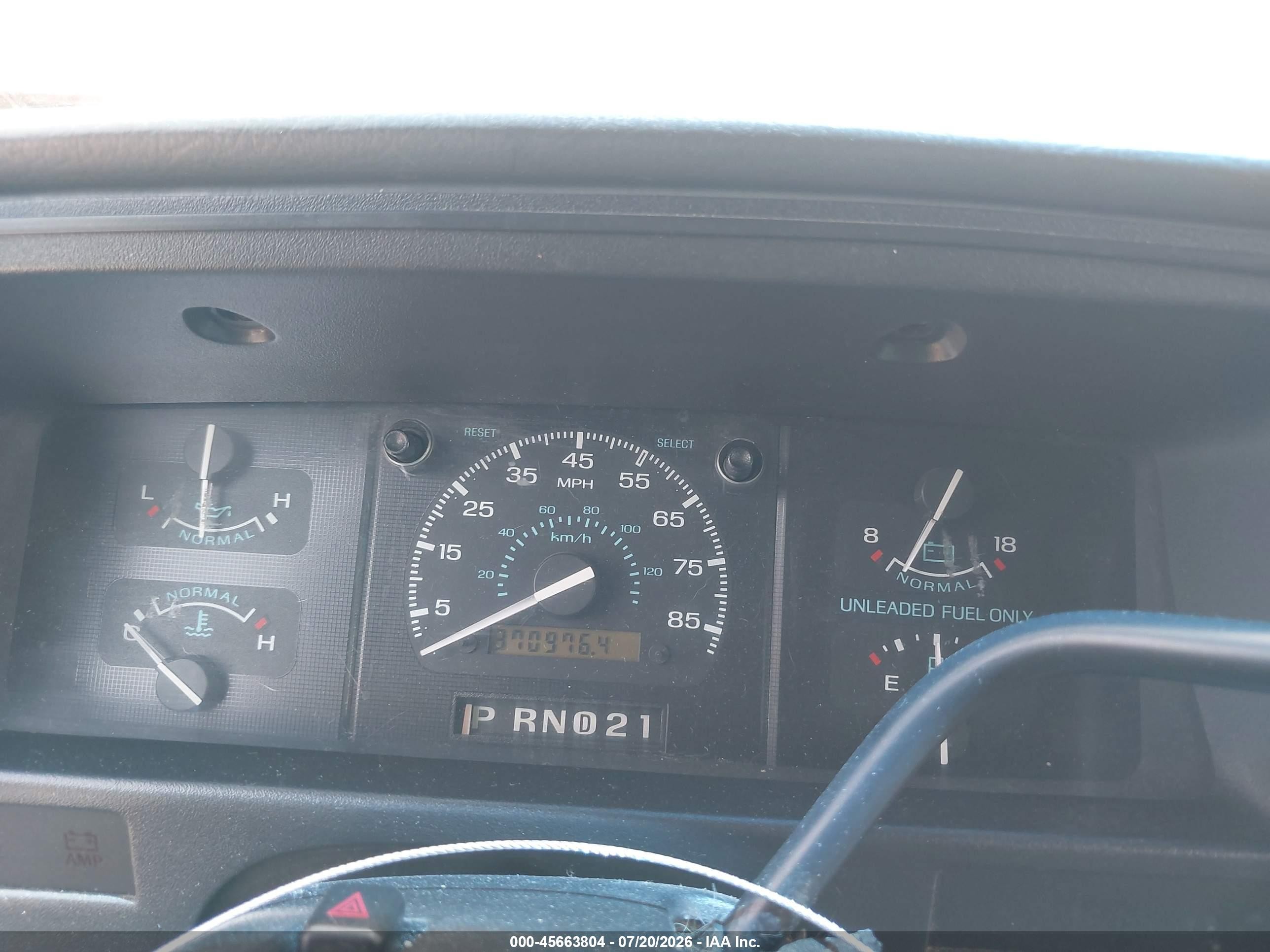 1994 Ford Econoline E150 Van Green vin: 1FDEE14N4RHA65852