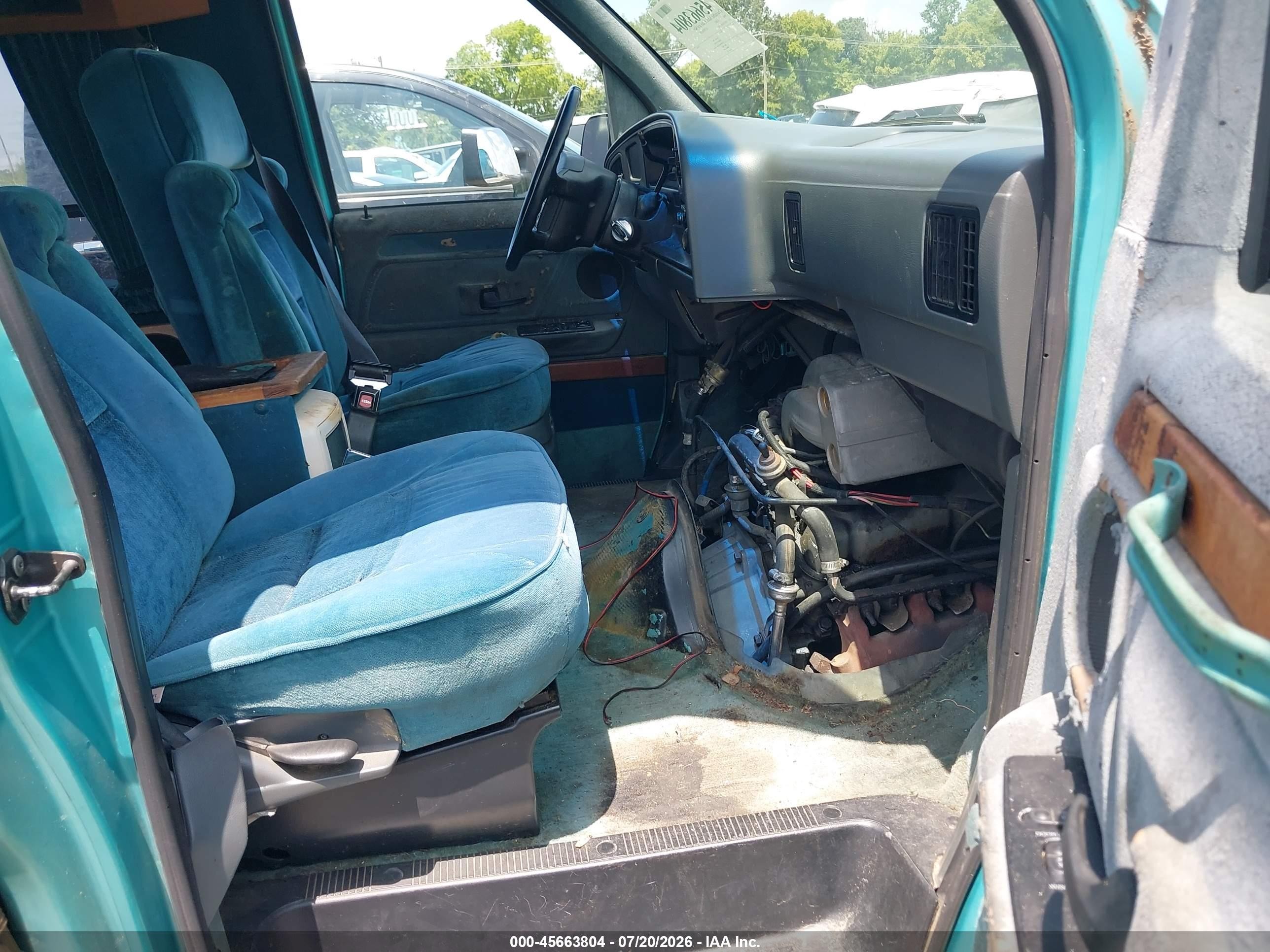 1994 Ford Econoline E150 Van Green vin: 1FDEE14N4RHA65852