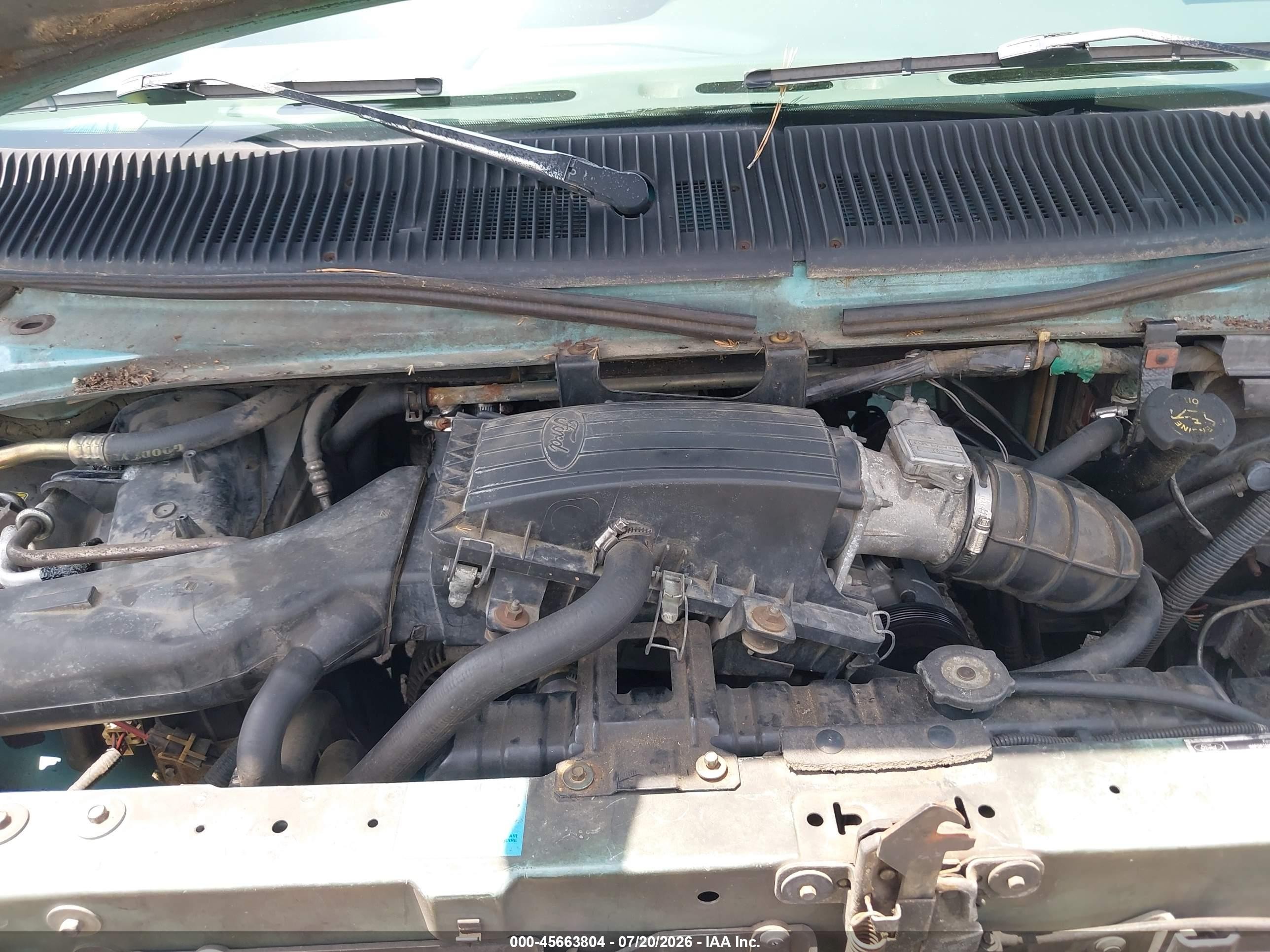 1994 Ford Econoline E150 Van Green vin: 1FDEE14N4RHA65852