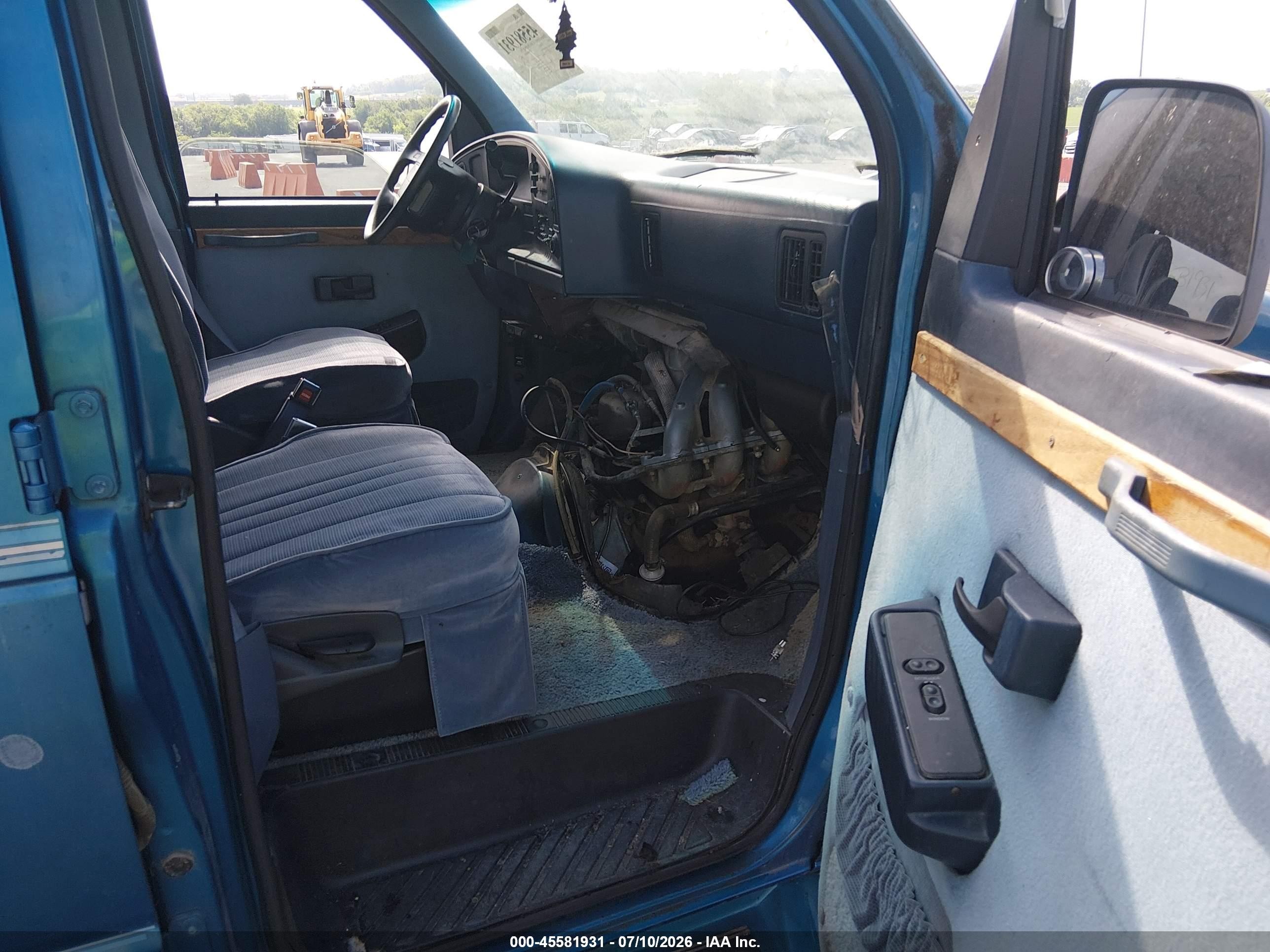 1993 Ford Econoline E150 Van Blue vin: 1FDEE14Y4PHA99796