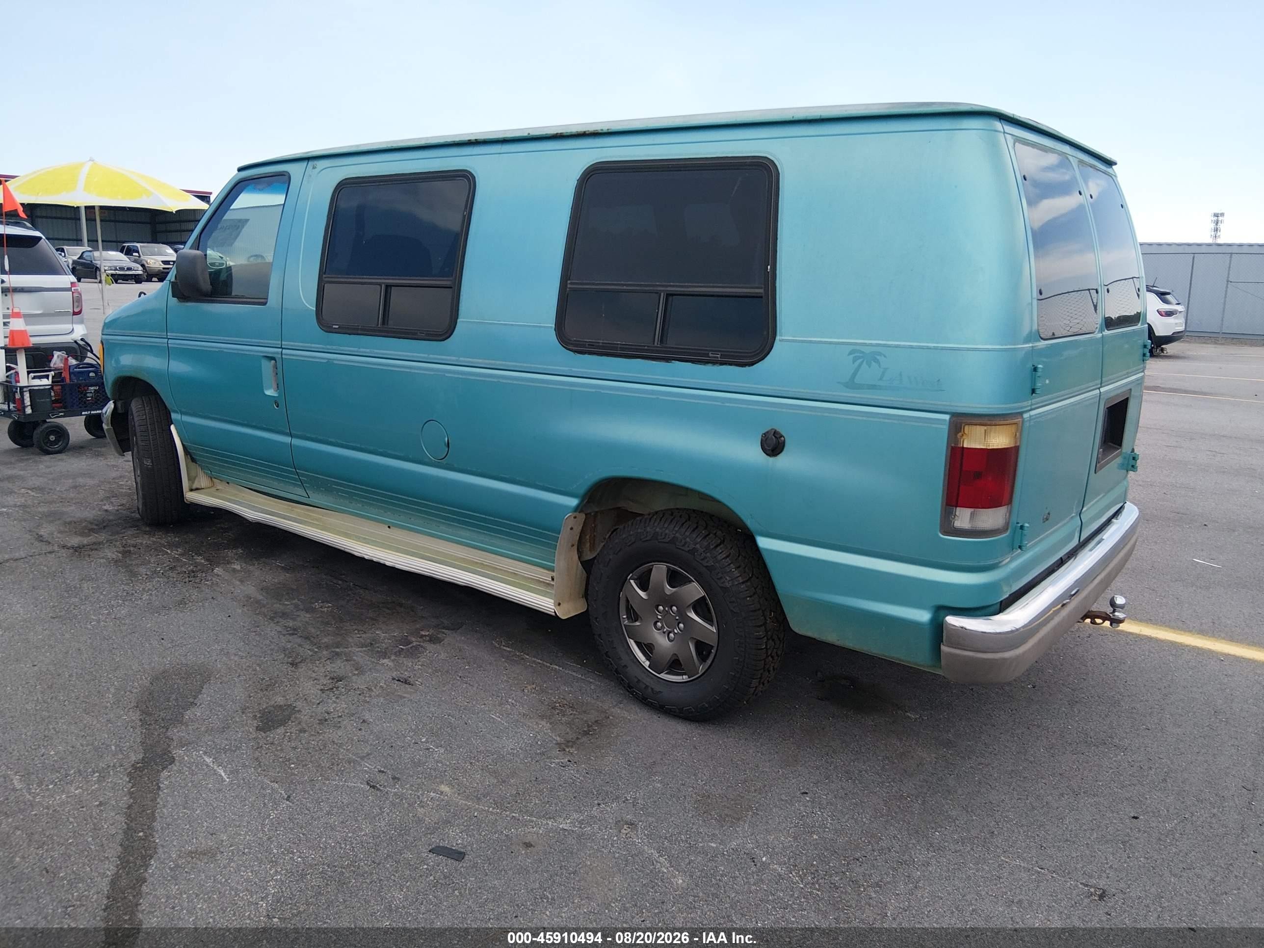 1994 Ford Econoline E150 Van Turquoise vin: 1FDEE14Y5RHA11678