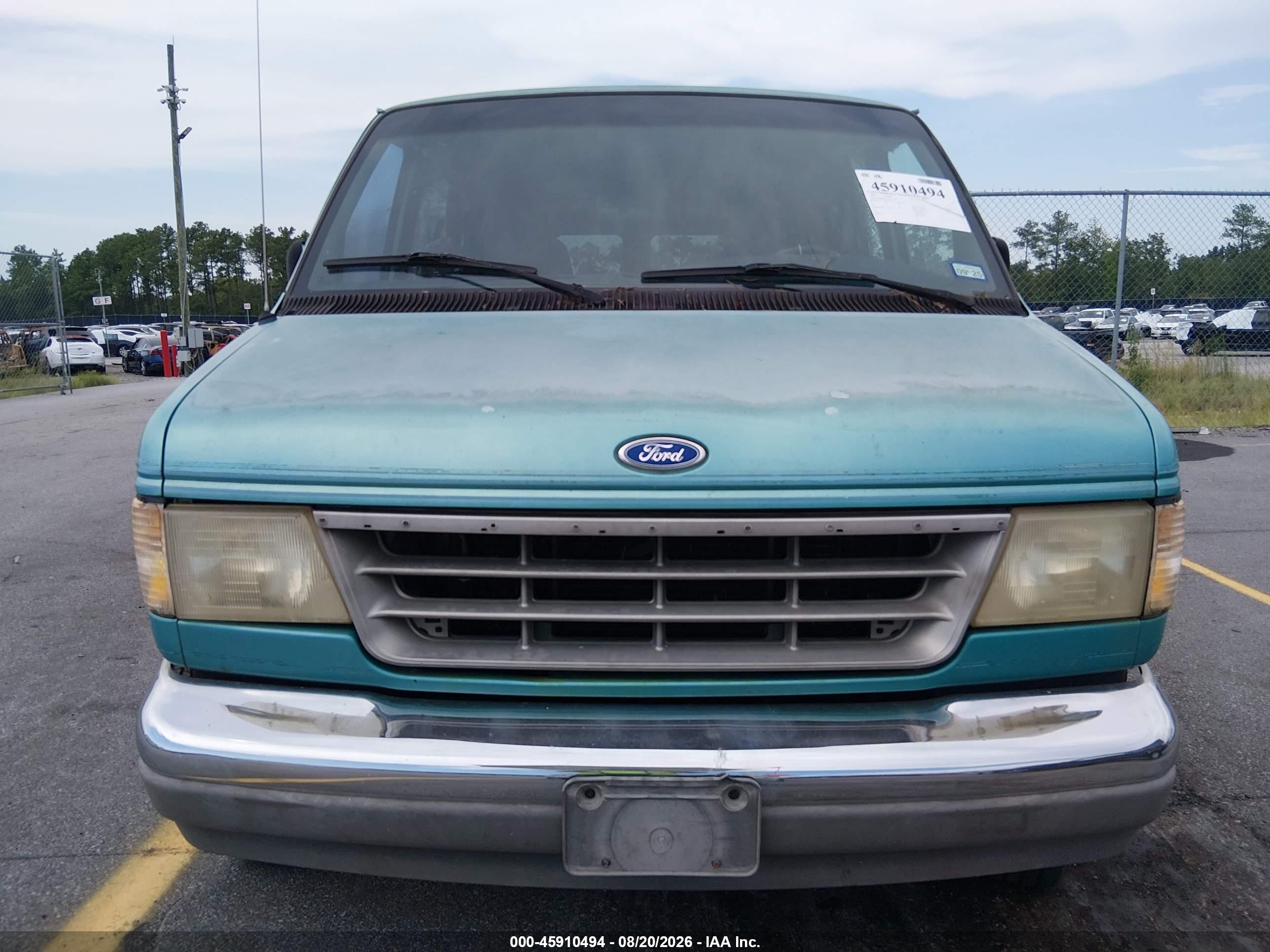 1994 Ford Econoline E150 Van Turquoise vin: 1FDEE14Y5RHA11678