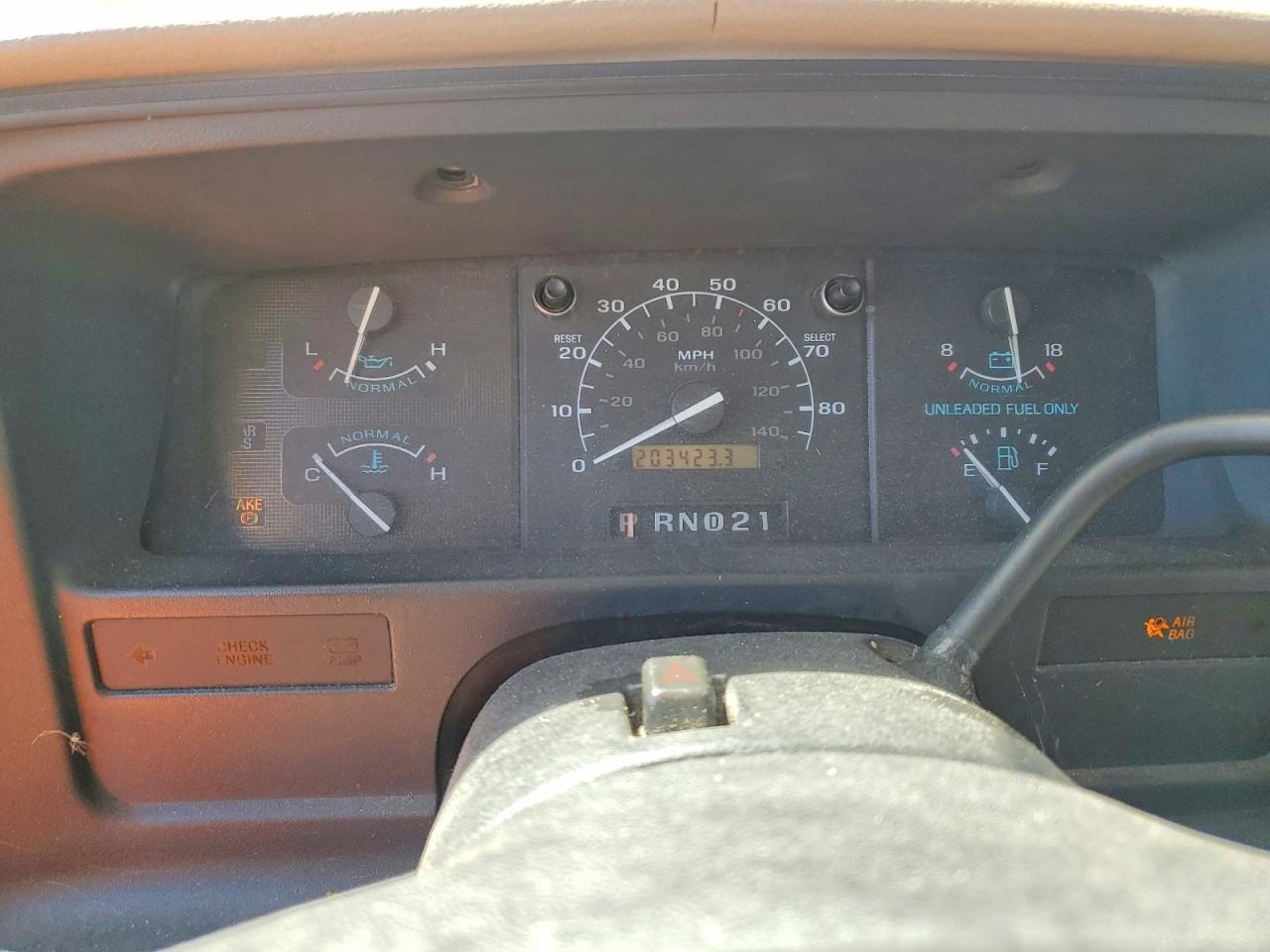 1992 Ford Econoline E250 Super Duty Van Gold vin: 1FDFS24H7NHB38235