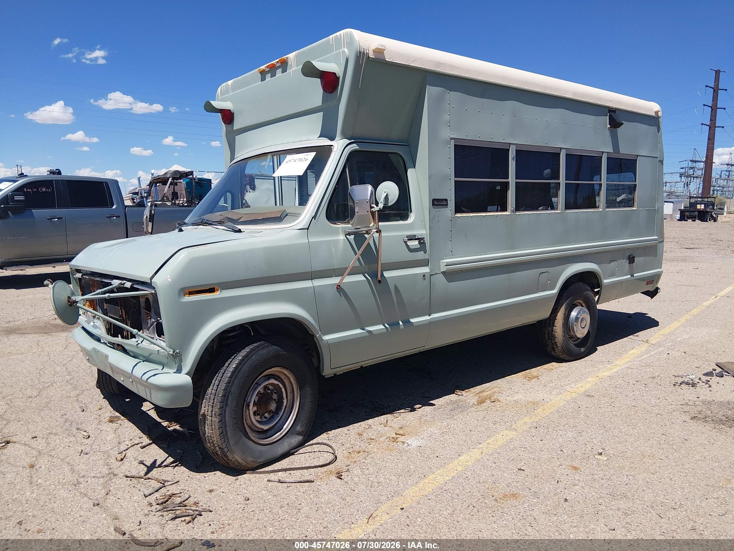 1989 Ford Econoline E350 Van Green vin: 1FDJE34H1KHB05993
