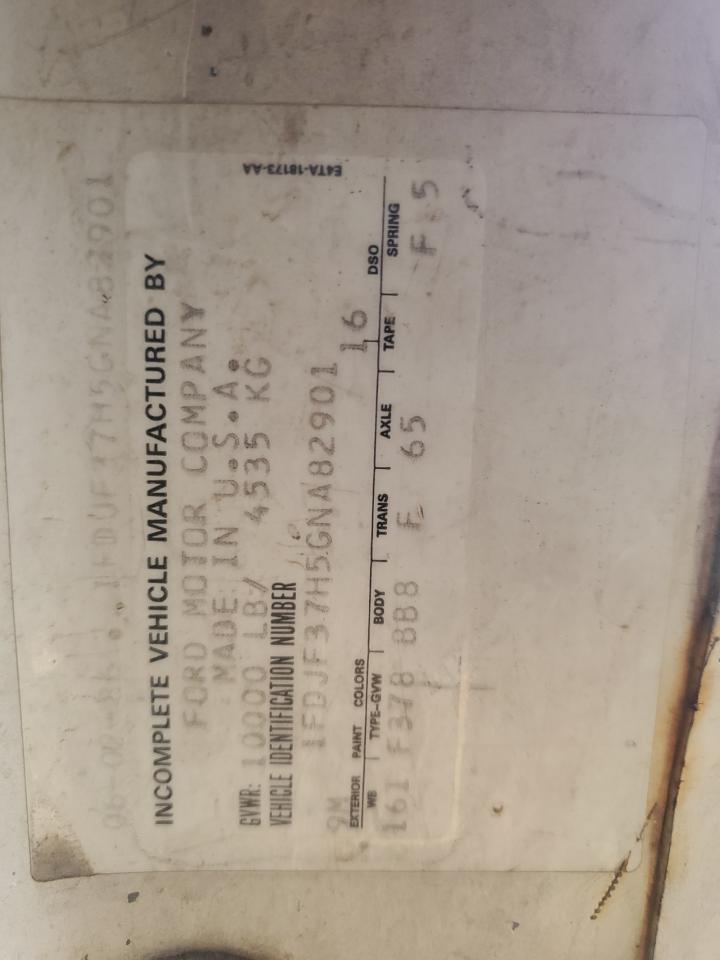 1986 Ford F350 White vin: 1FDJF37H5GNA82901