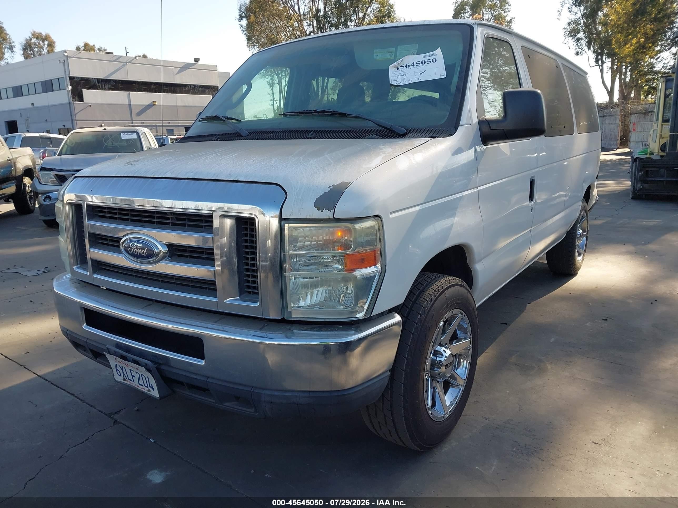 2012 Ford E-150 Xl/xlt White vin: 1FDNE1BW2CDB26271
