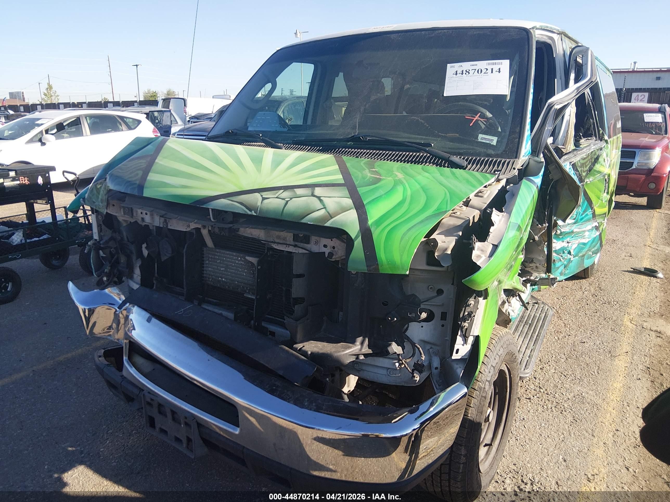 2013 Ford E-150 Xlt Green vin: 1FDNE1BW4DDB19677