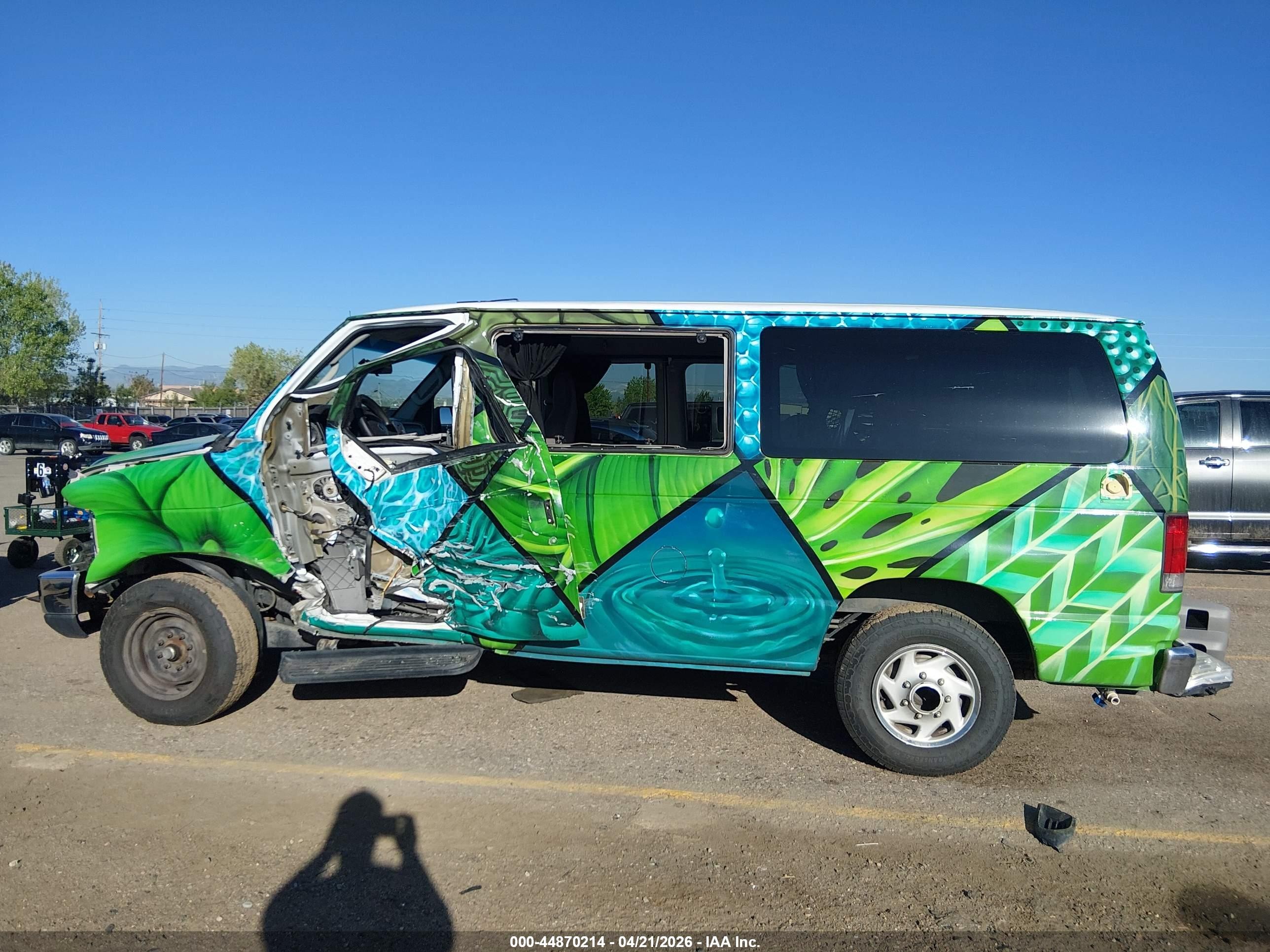 2013 Ford E-150 Xlt Green vin: 1FDNE1BW4DDB19677