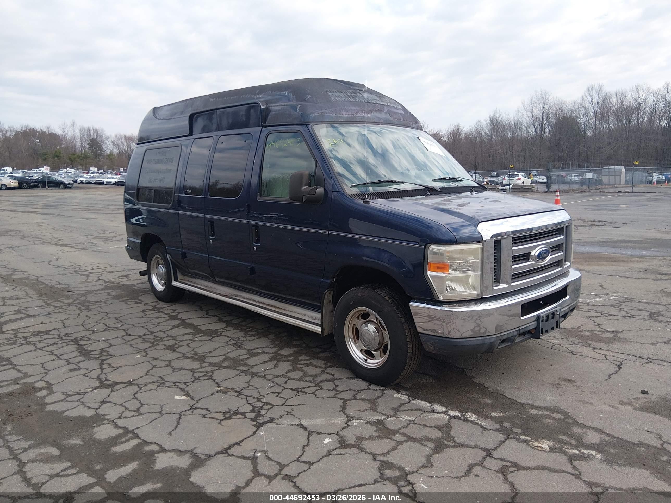 2011 Ford E-150 Recreational Blue vin: 1FDNE1EL8BDB03254