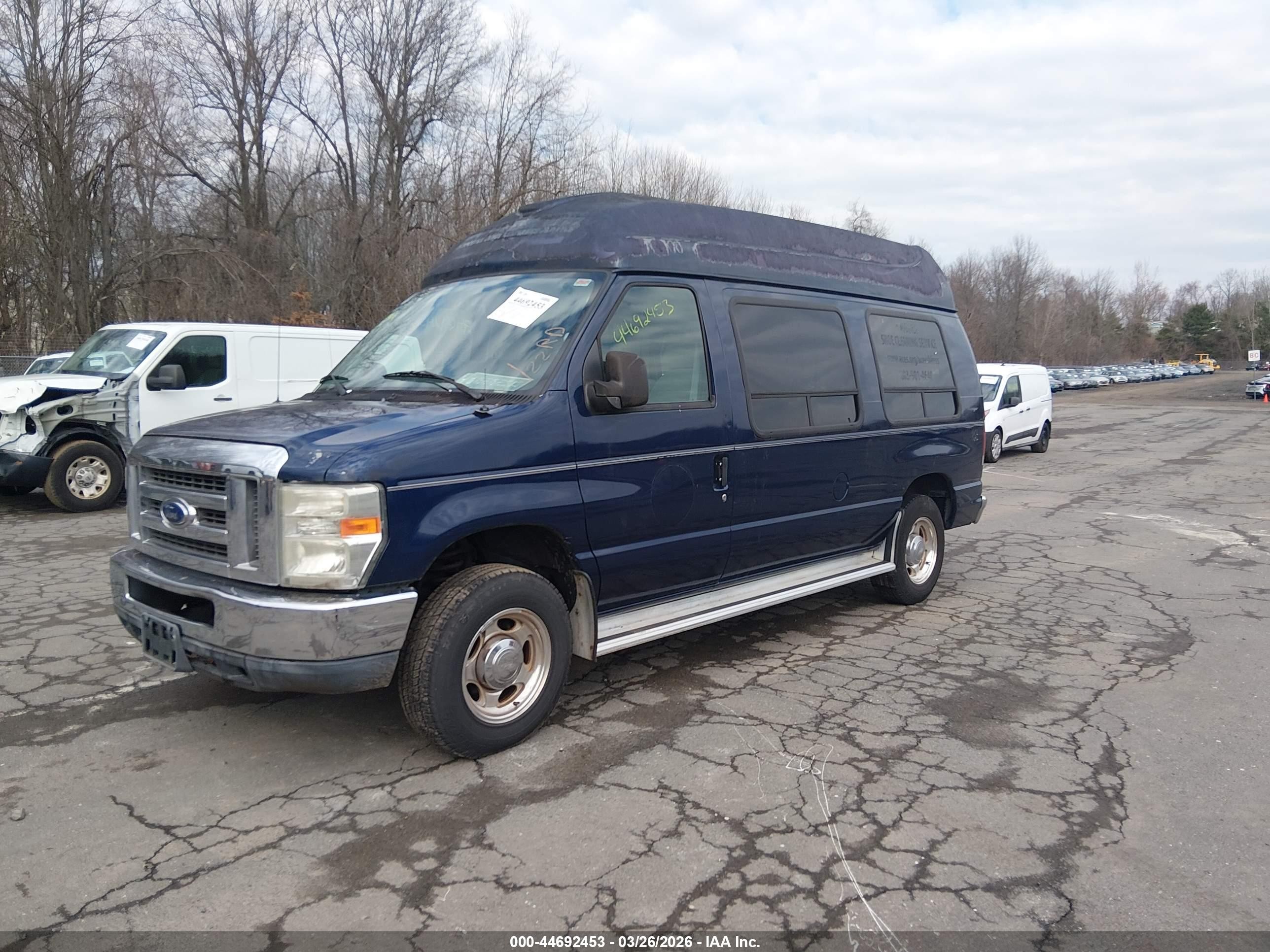2011 Ford E-150 Recreational Blue vin: 1FDNE1EL8BDB03254