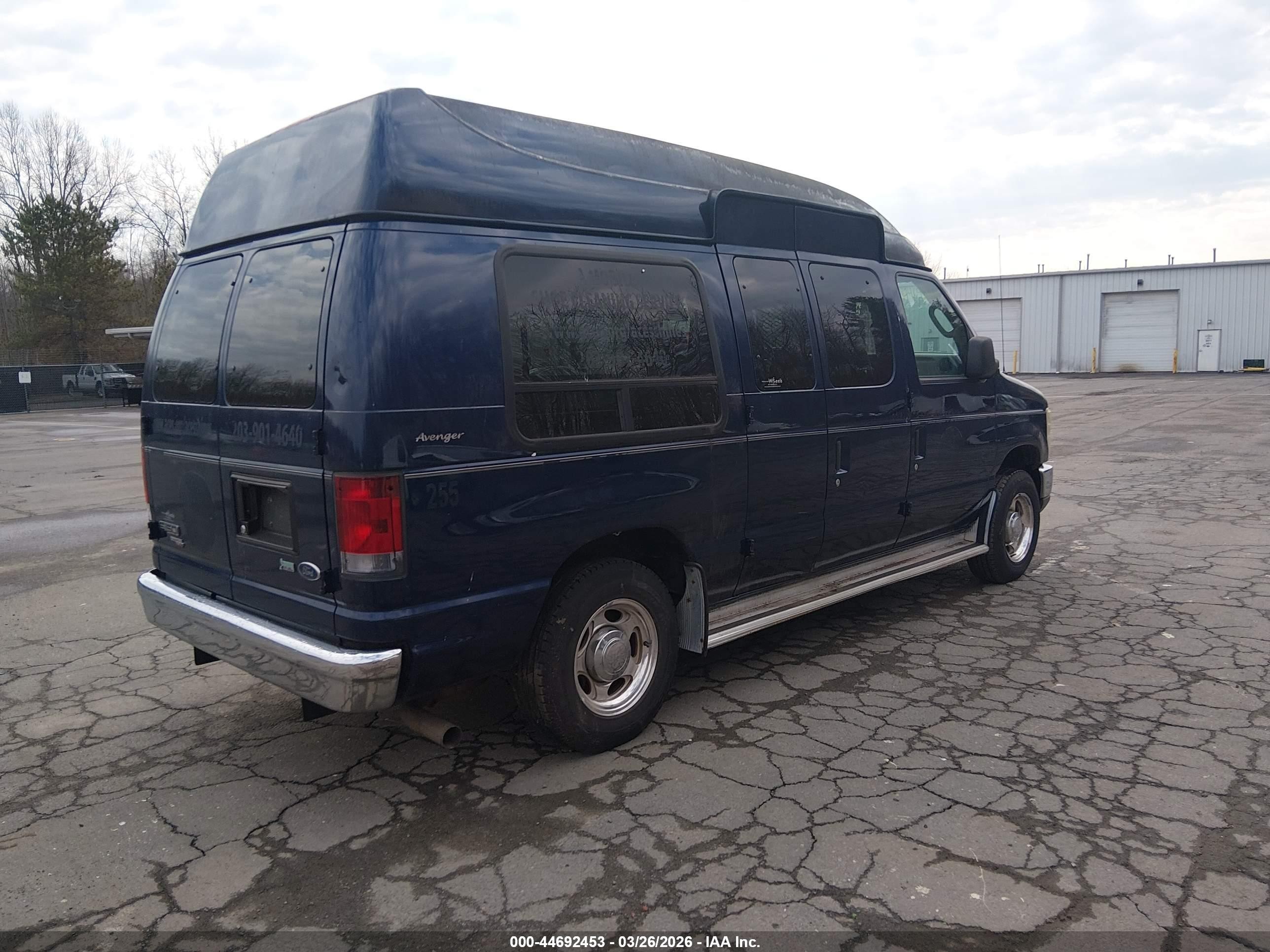2011 Ford E-150 Recreational Blue vin: 1FDNE1EL8BDB03254