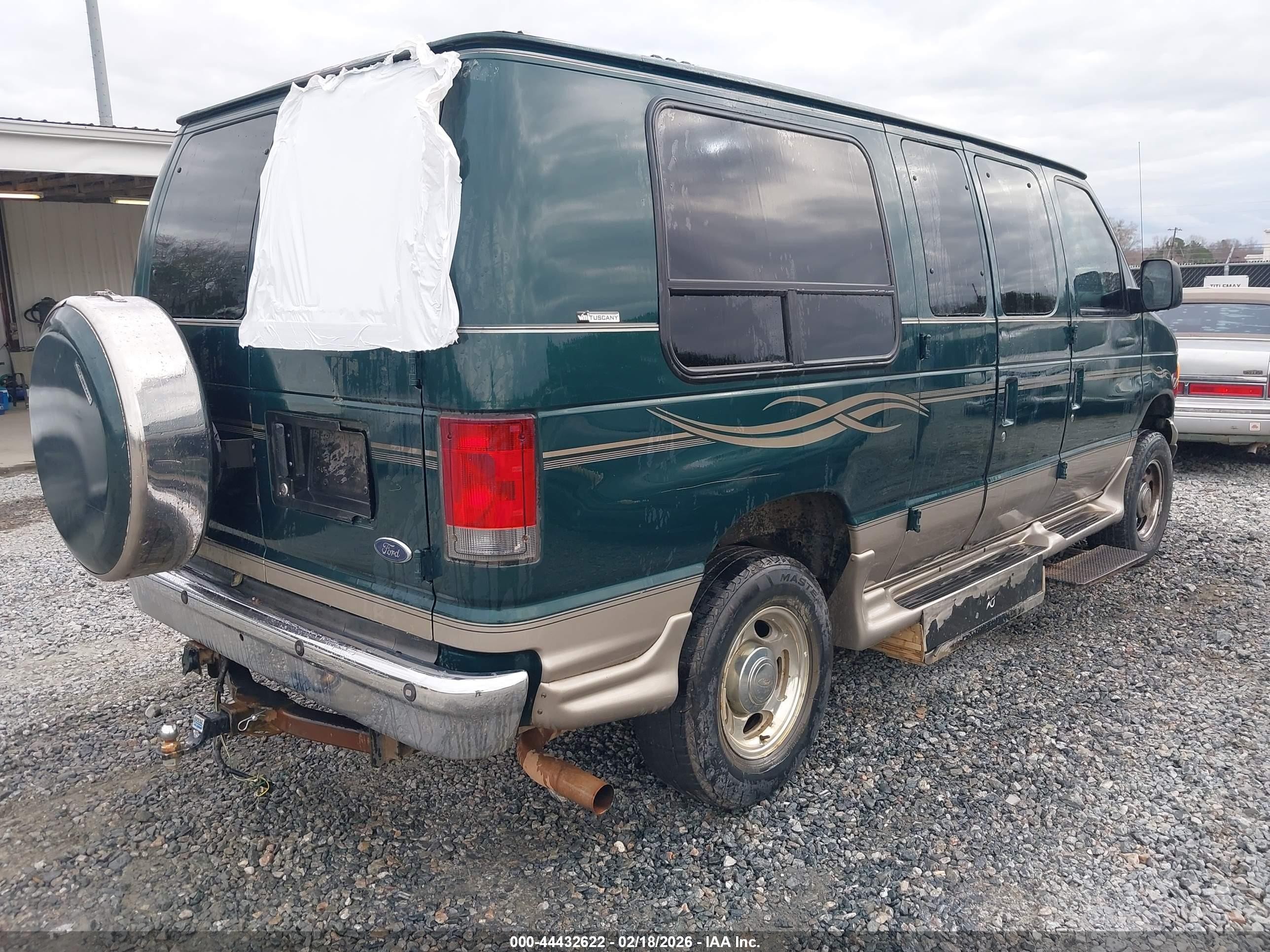 2007 Ford E-250 Recreational Green vin: 1FDNE24L07DA43081