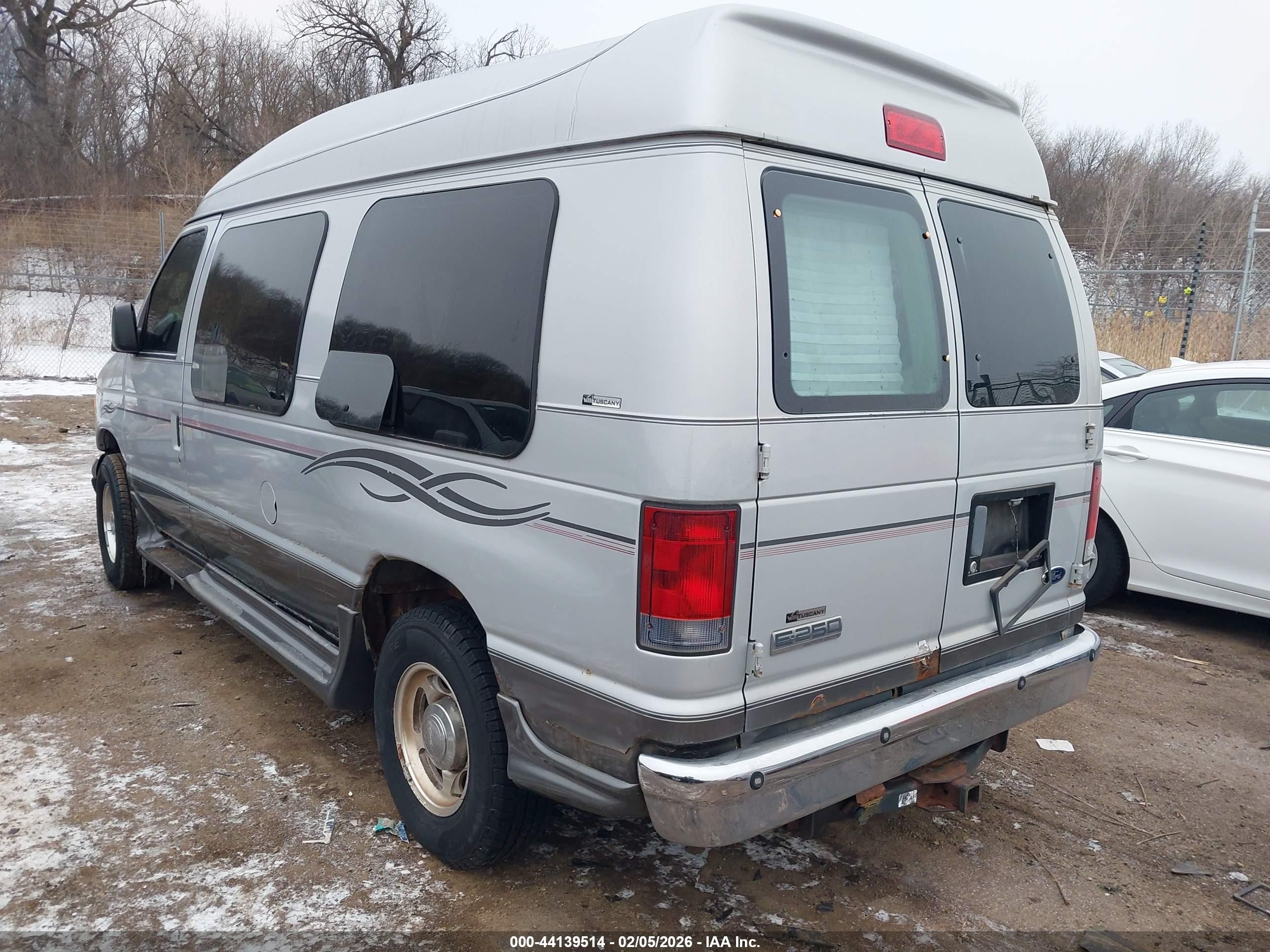 2007 Ford E-250 Recreational Silver vin: 1FDNE24L07DA99277