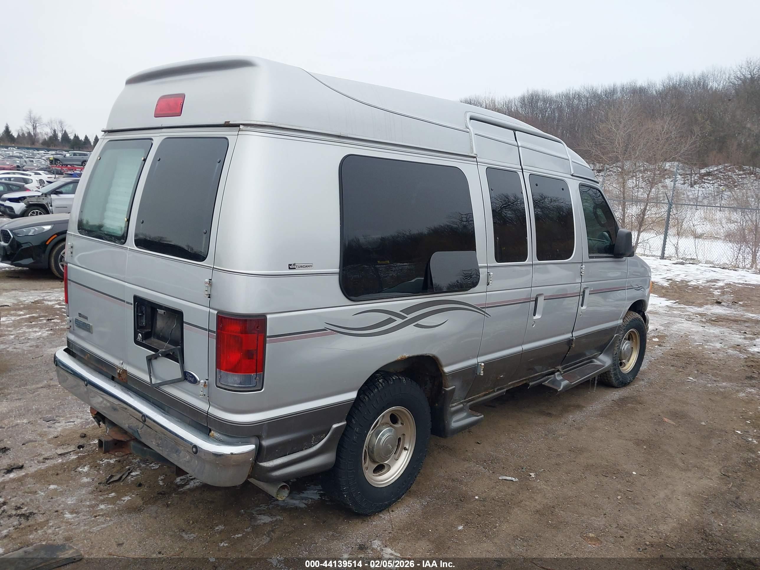 2007 Ford E-250 Recreational Silver vin: 1FDNE24L07DA99277