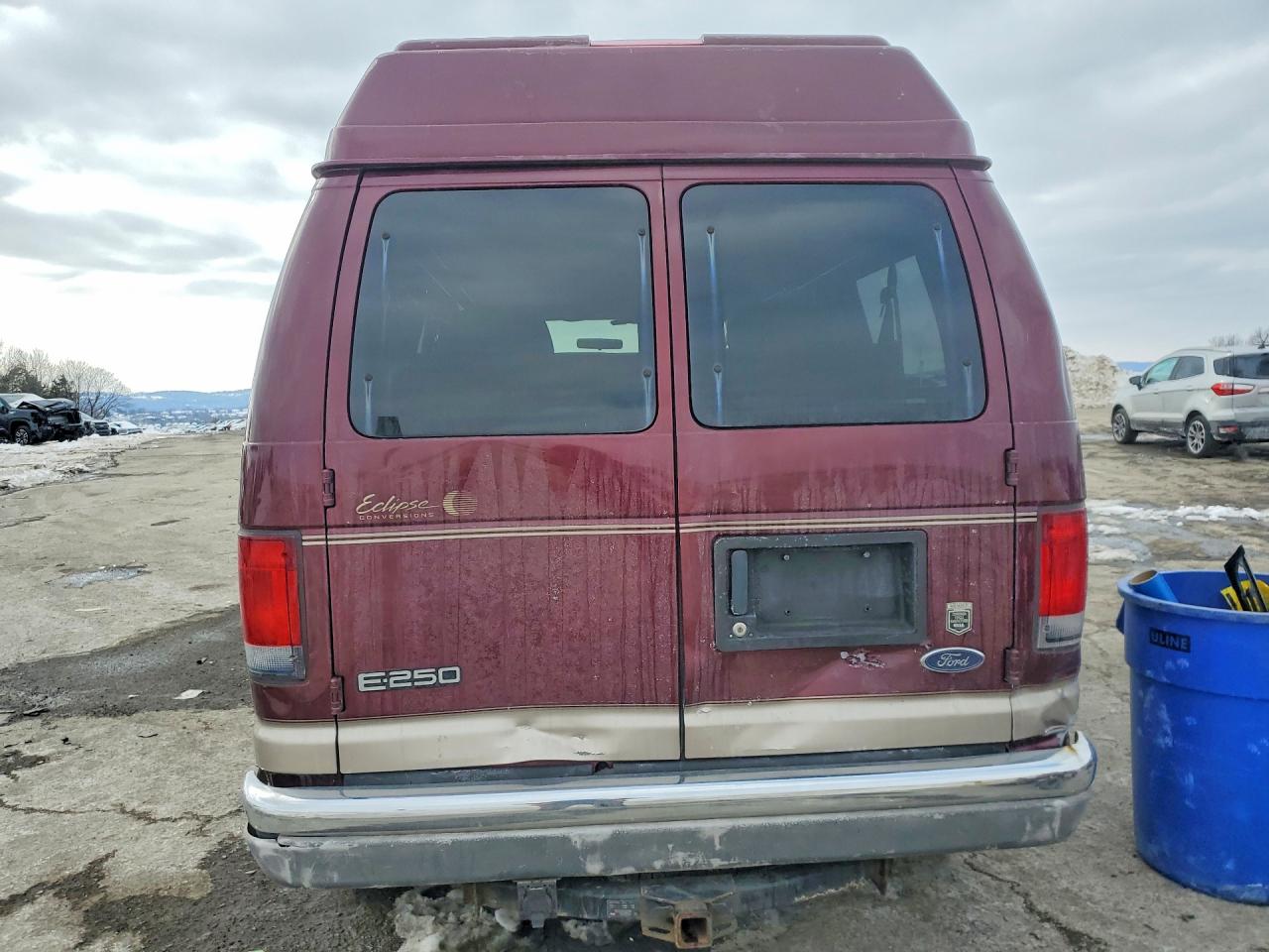 2004 Ford Econoline E250 Van Maroon vin: 1FDNE24L74HA27335