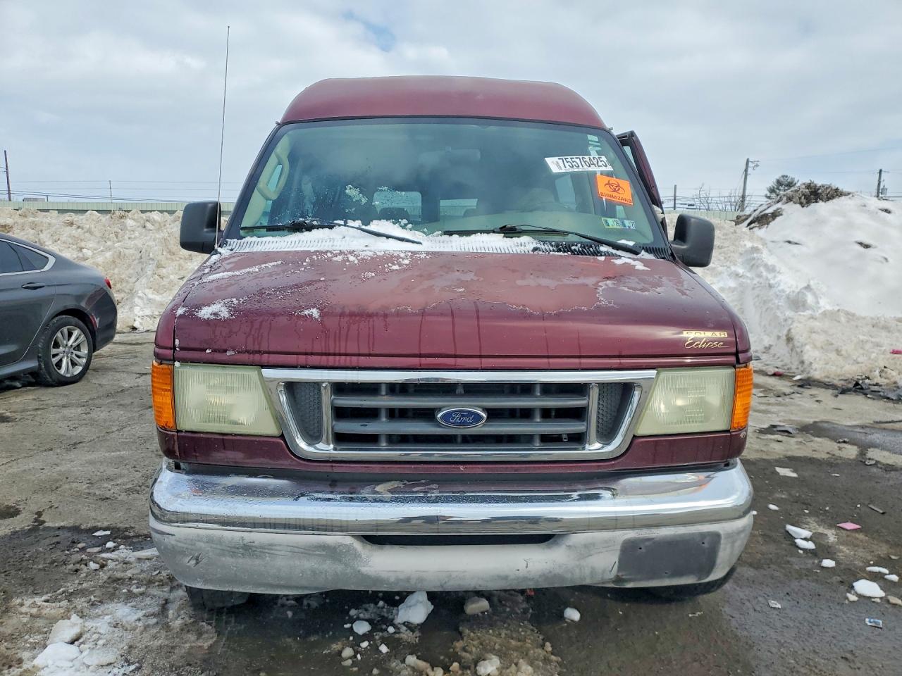 2004 Ford Econoline E250 Van Maroon vin: 1FDNE24L74HA27335