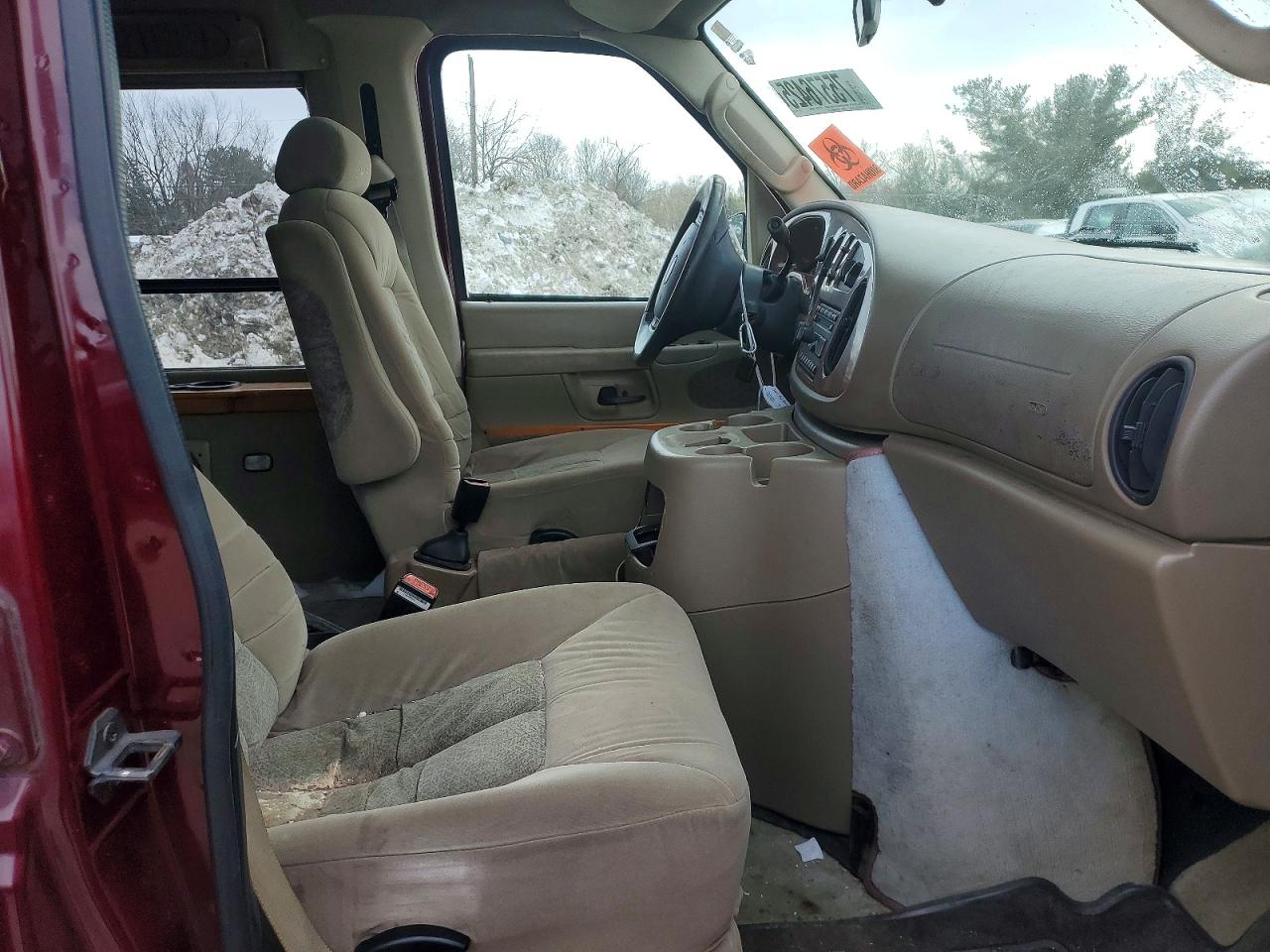 2004 Ford Econoline E250 Van Maroon vin: 1FDNE24L74HA27335
