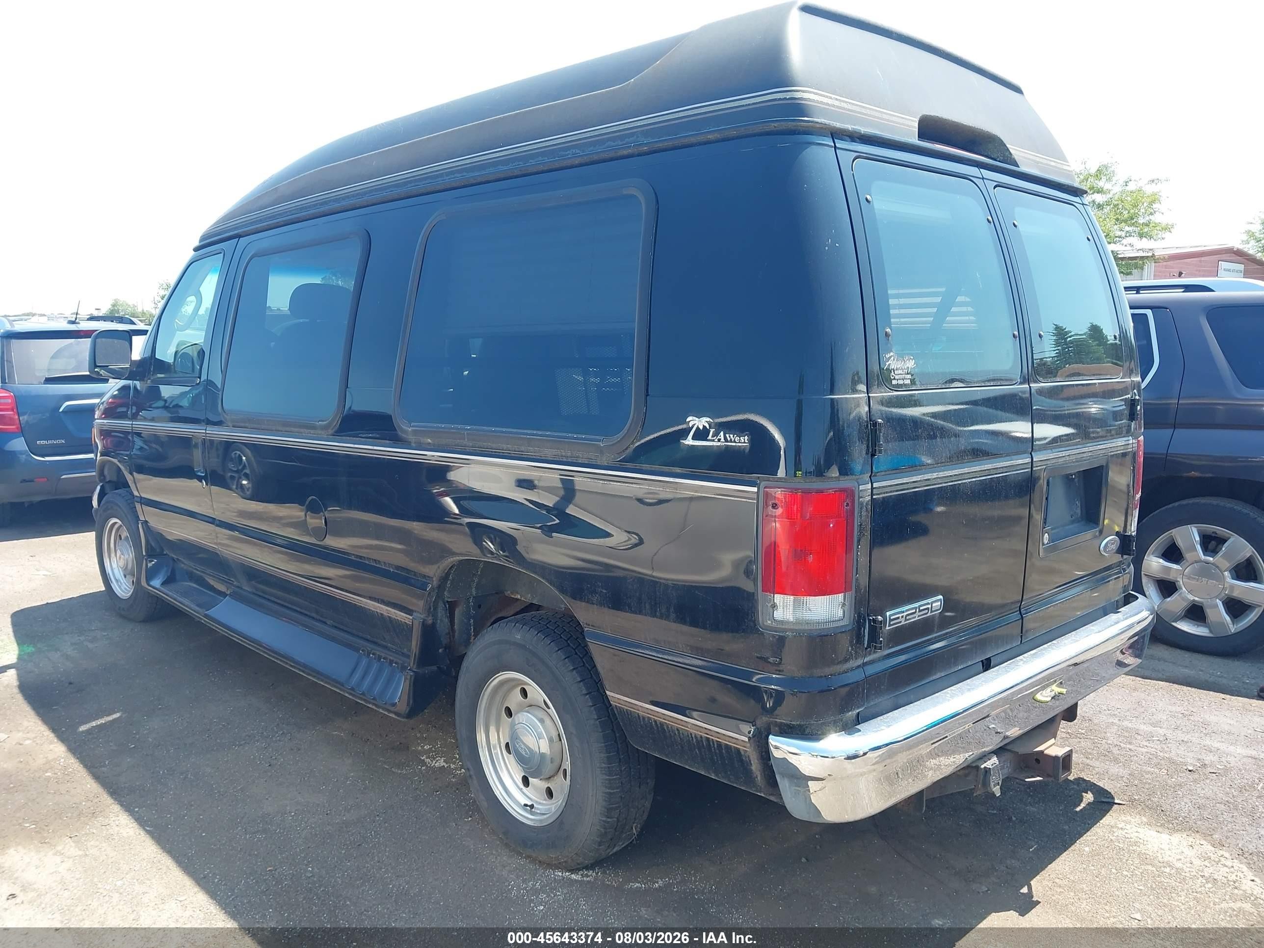 2006 Ford E-250 Commercial/recreational Black vin: 1FDNE24L76DB26148