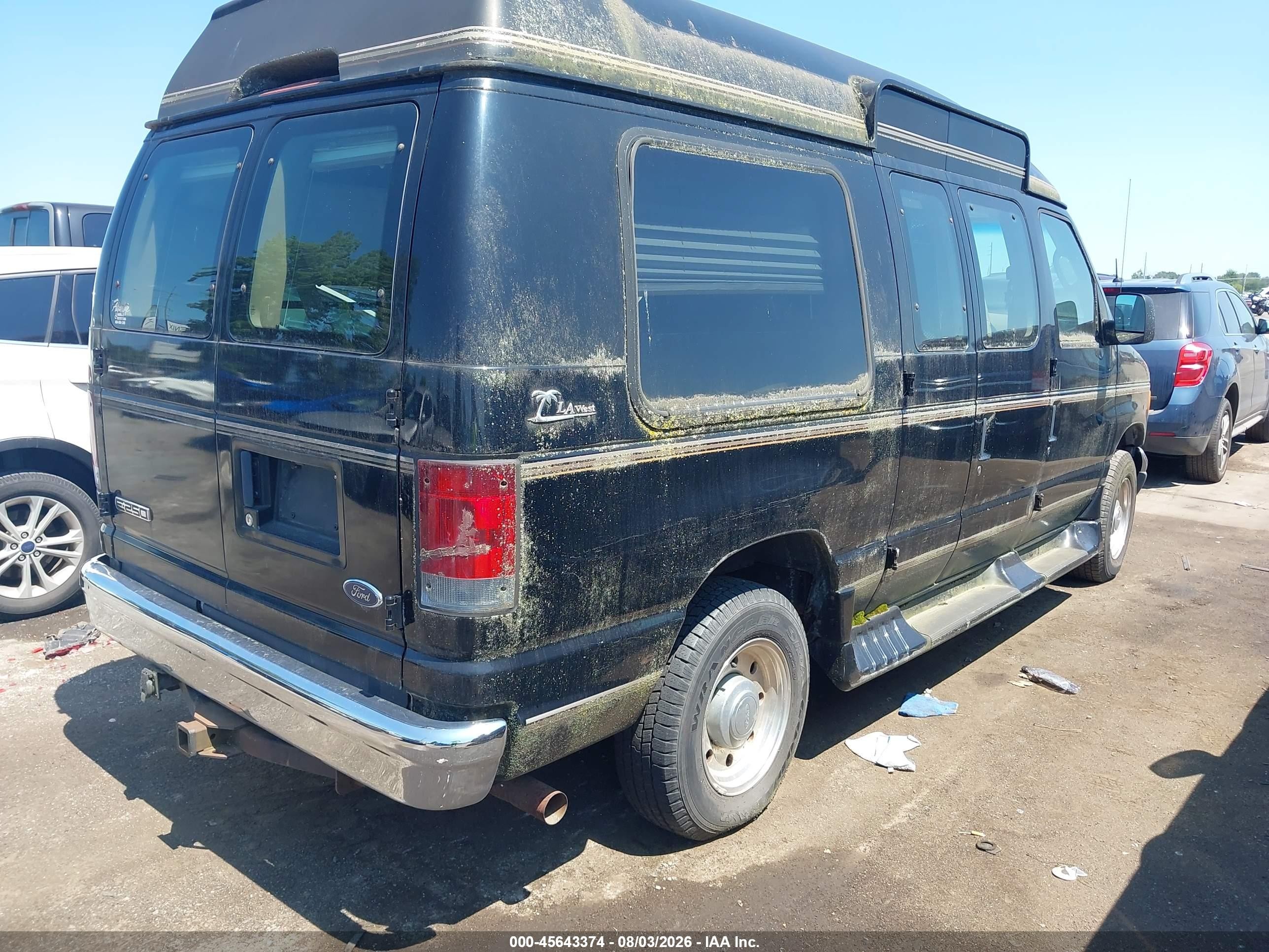 2006 Ford E-250 Commercial/recreational Black vin: 1FDNE24L76DB26148