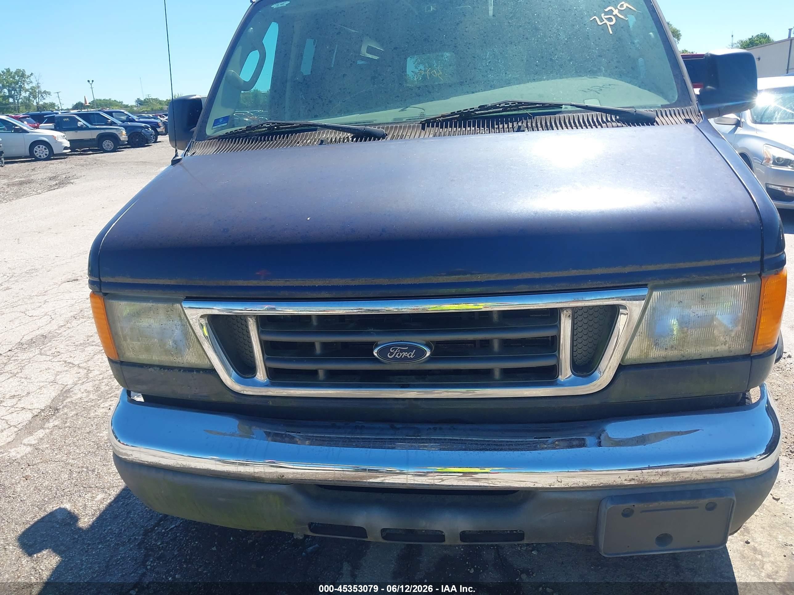 2006 Ford E-250 Commercial/recreational Blue vin: 1FDNE24L76HB28605