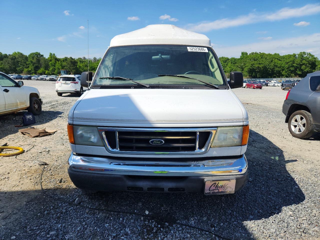 2004 Ford Econoline E250 Van White vin: 1FDNE24L94HA91974