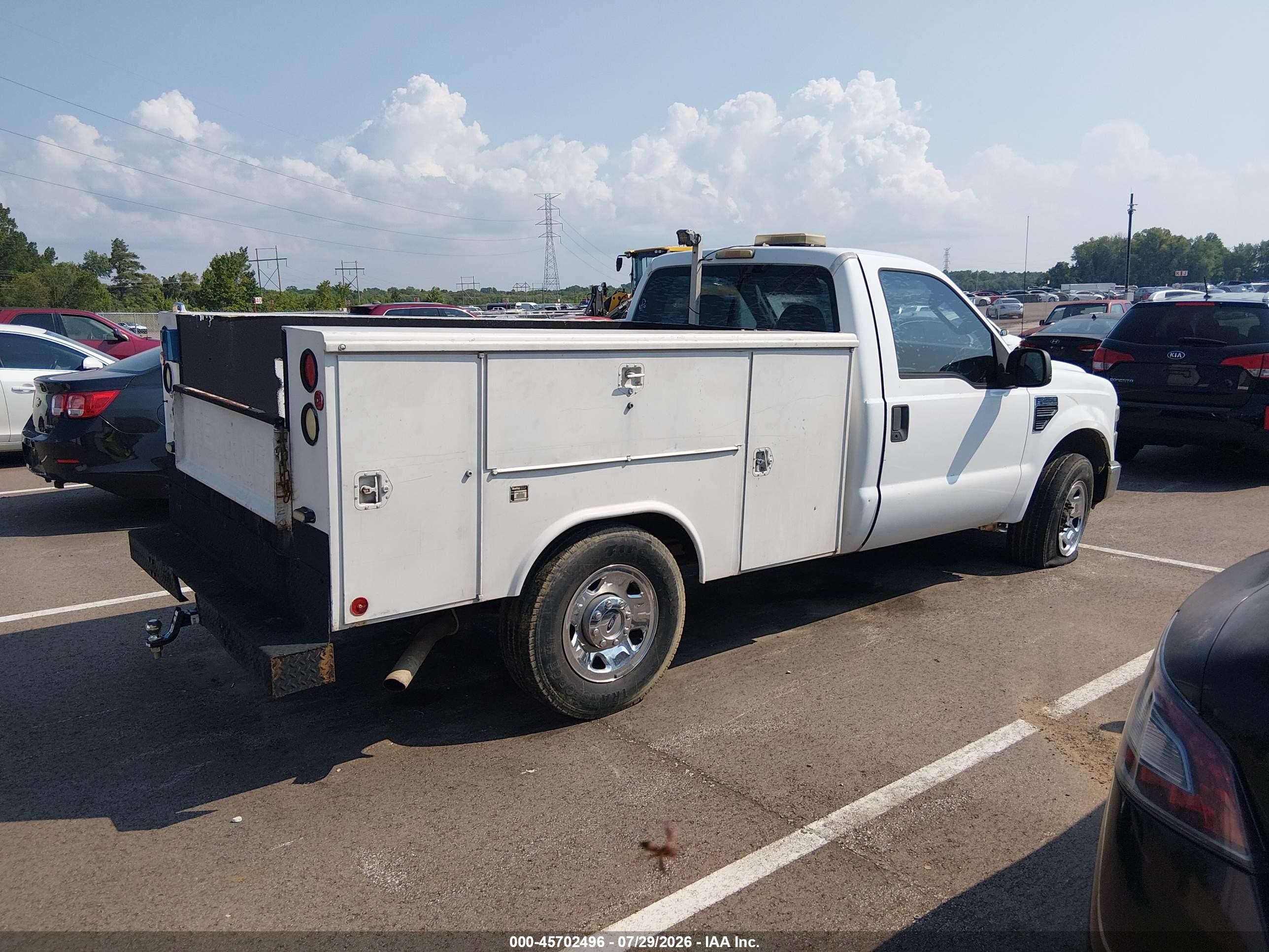 2008 Ford Super Duty F-250 Srw Xl/xlt White vin: 1FDNF20508EC75115
