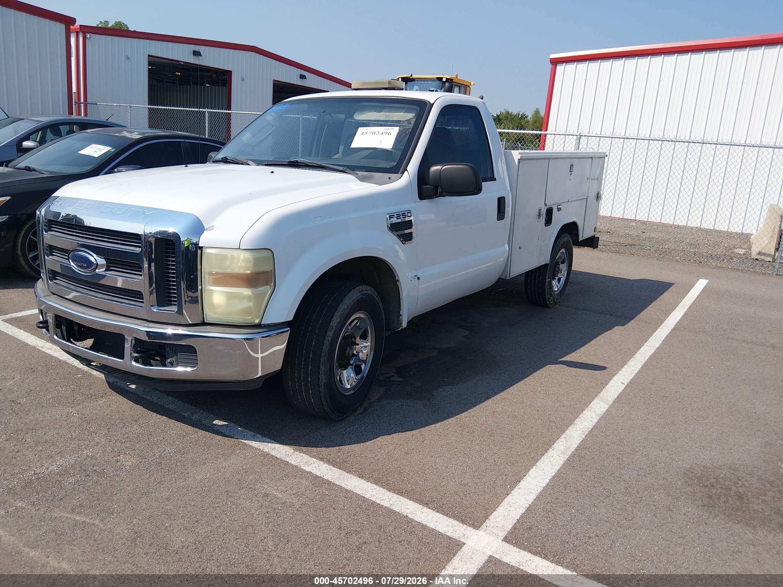 2008 Ford Super Duty F-250 Srw Xl/xlt White vin: 1FDNF20508EC75115