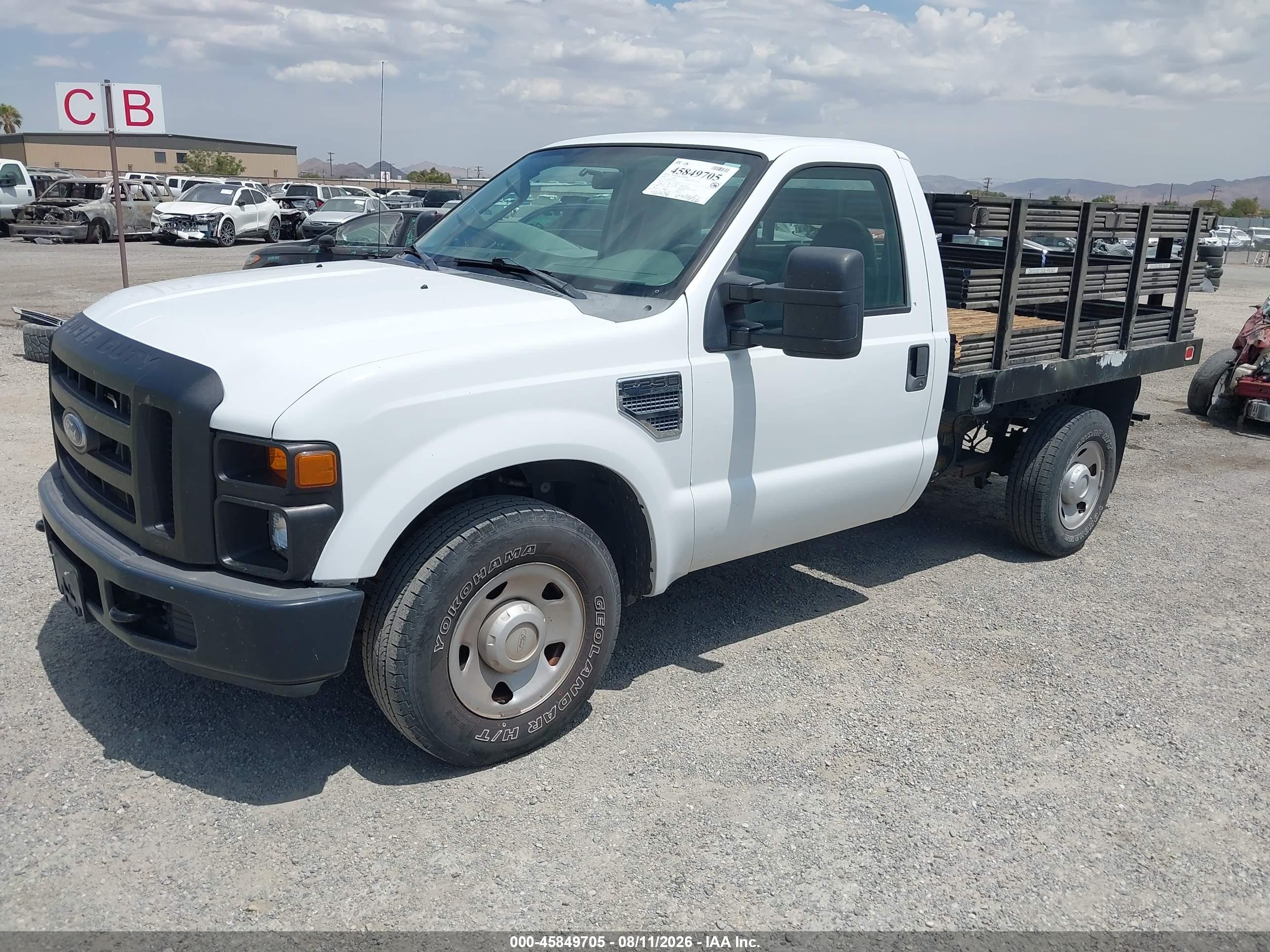 2008 Ford Super Duty F-250 Srw Xl/xlt White vin: 1FDNF20538ED54455