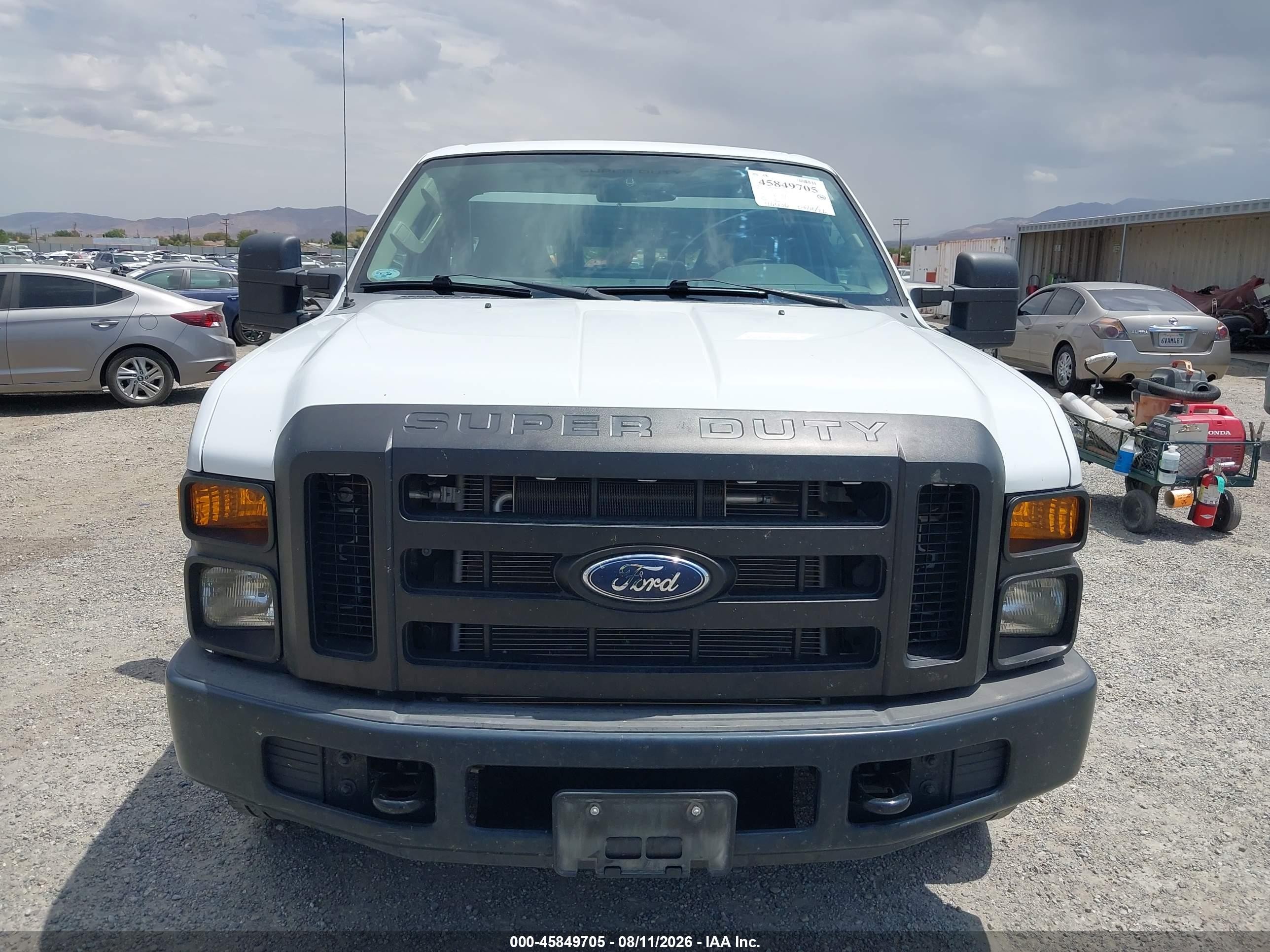 2008 Ford Super Duty F-250 Srw Xl/xlt White vin: 1FDNF20538ED54455