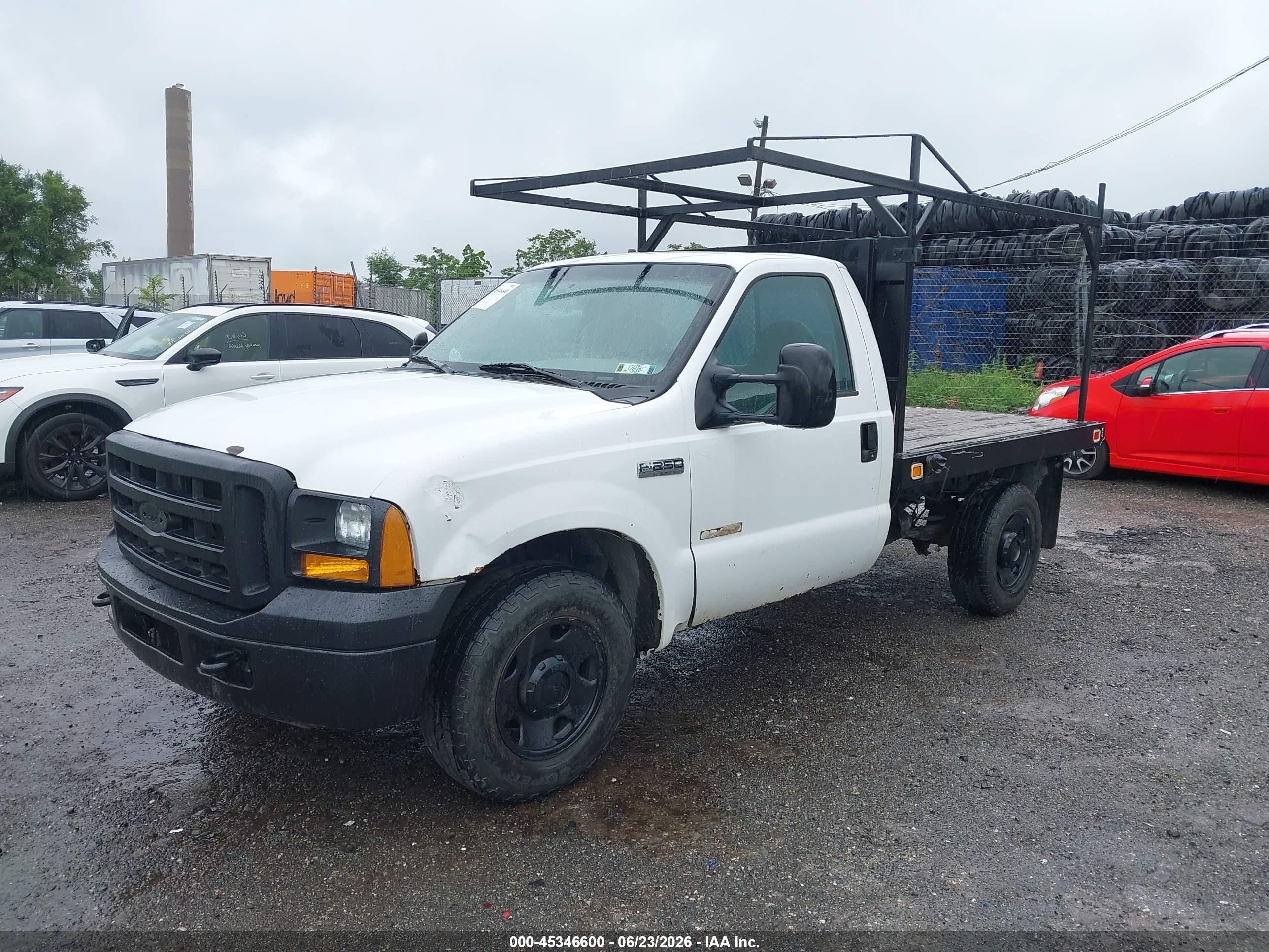 2005 Ford F-250 Xl/xlt White vin: 1FDNF20555EC50934